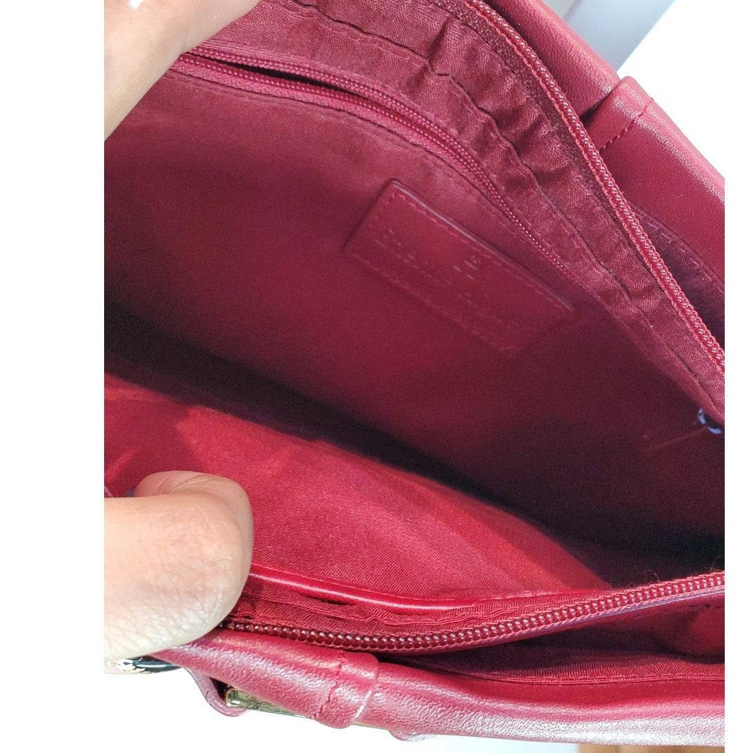 Etienne Aigner Brand New Etienne Aigner Red Leather Shoulder Bag Size ONE SIZE - 5 Thumbnail