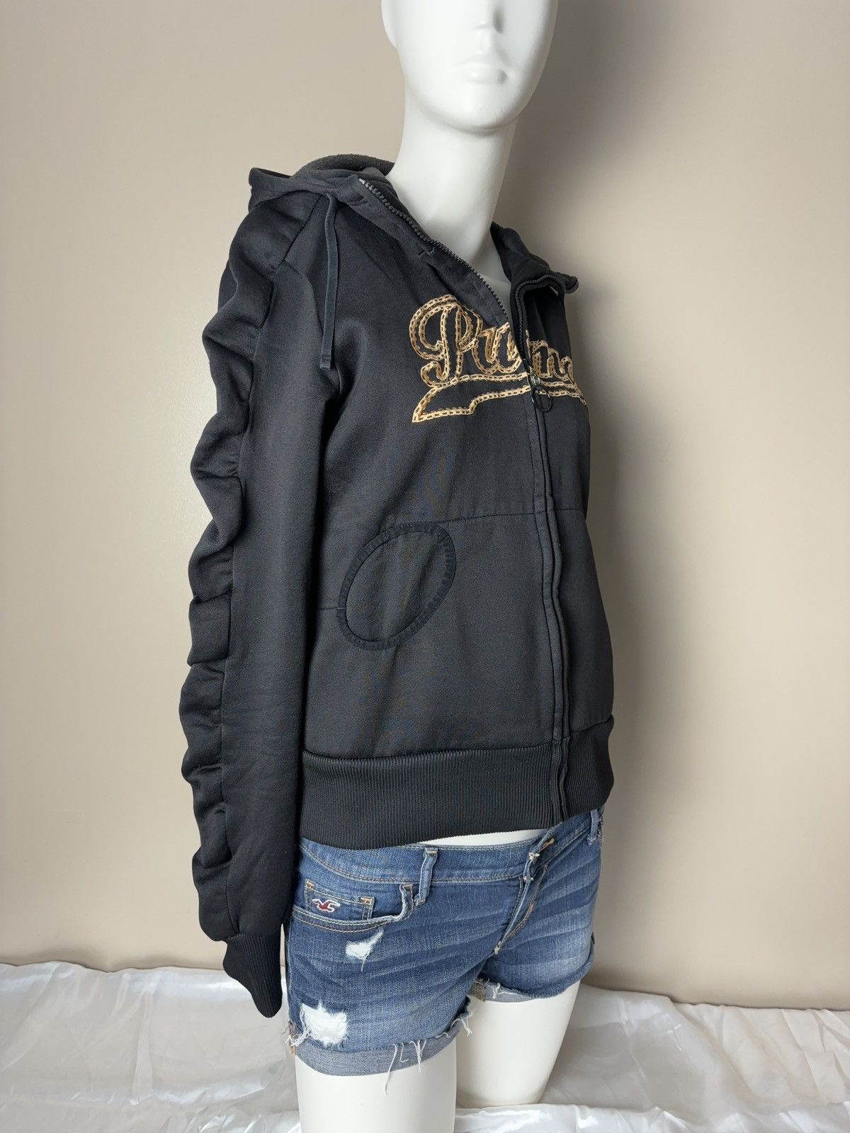 Puma PUMA Vintage Avant Garde Zip Hoodie Ruffles Sleeves y2k Size L / US 10 / IT 46 - 7 Thumbnail