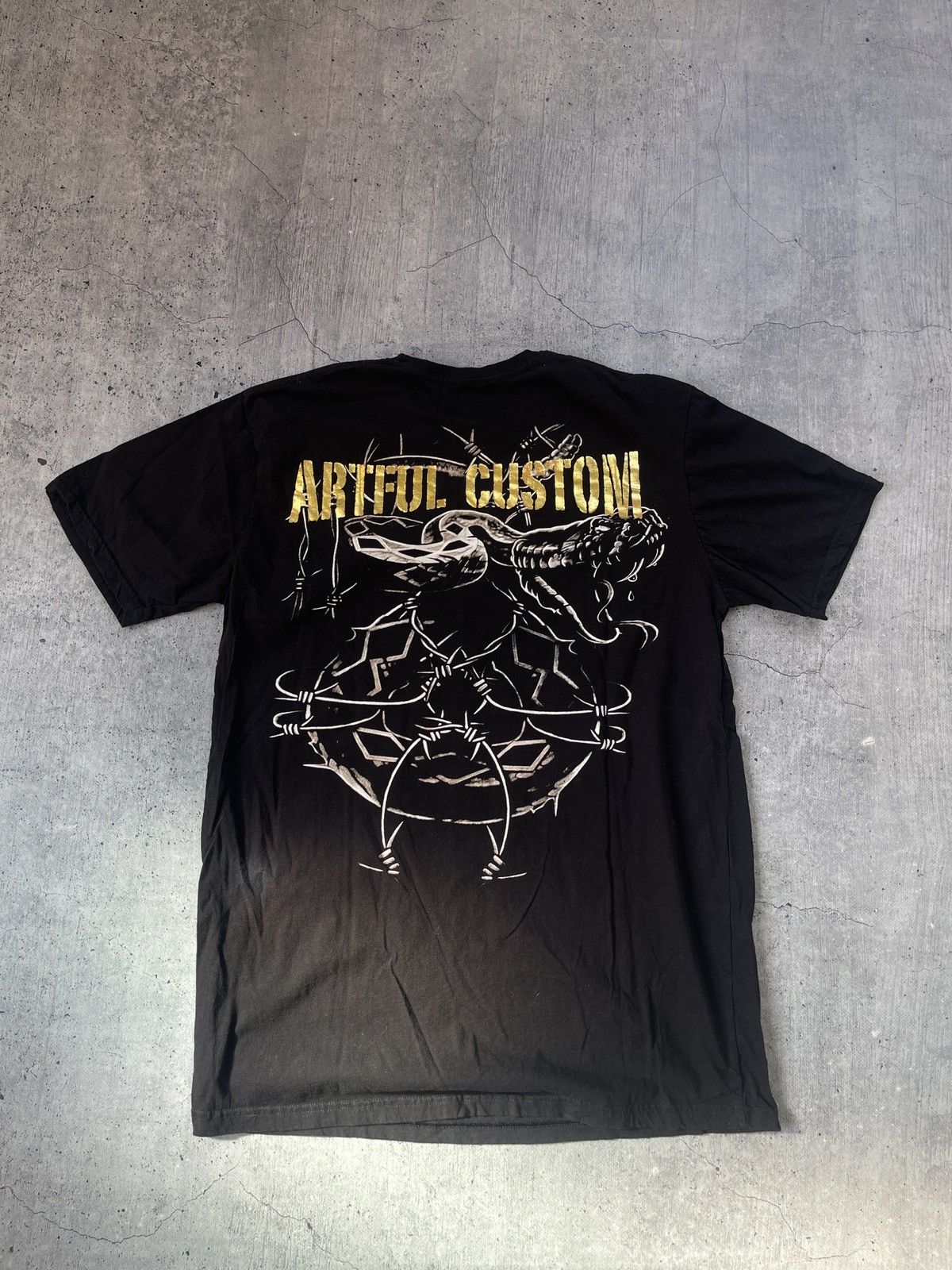 Band Tees × Vintage Vintage Full Print Rock T Shirt snake by Artful Custom Size US XXL / EU 58 / 5 - 5 Thumbnail