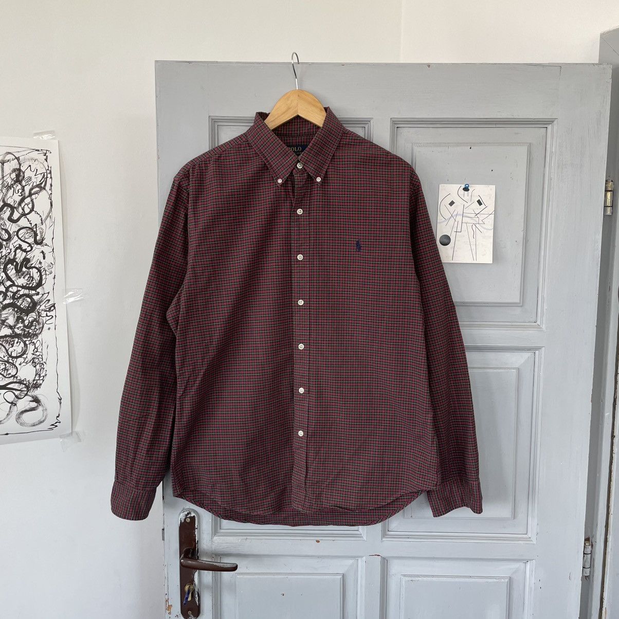 Polo Ralph Lauren × Vintage Polo Ralph Lauren Vintage Checkered Shirt Longsleeve Y2k Size US L / EU 52-54 / 3 - 2 Thumbnail