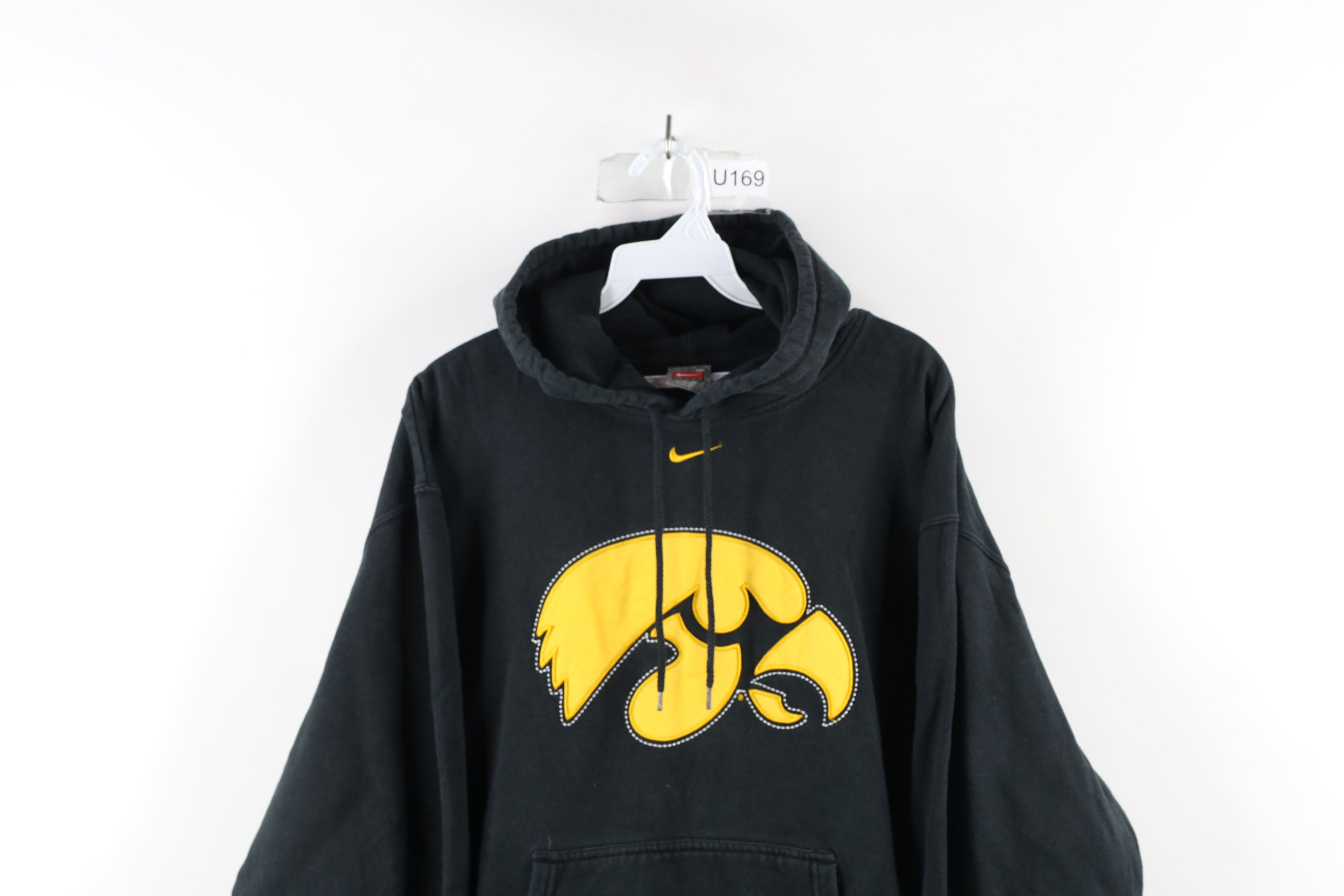 Nike Vintage Nike Travis Scott Mini Swoosh University Iowa Hoodie Size US M / EU 48-50 / 2 - 2 Thumbnail