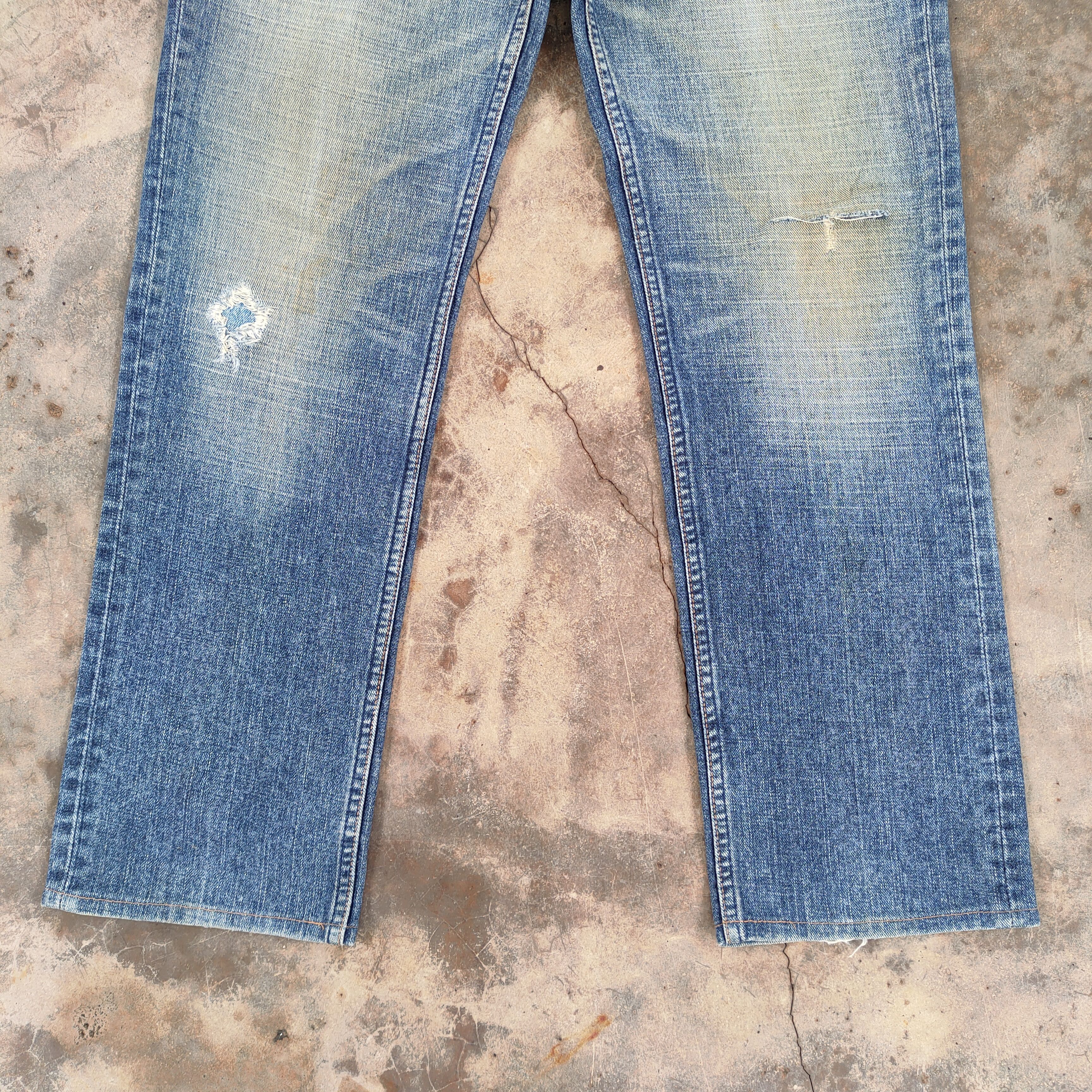 Levi's Vintage Clothing Vintage Levi's 533 faded ripped jeans denim pants Size US 32 / EU 48 - 4 Thumbnail