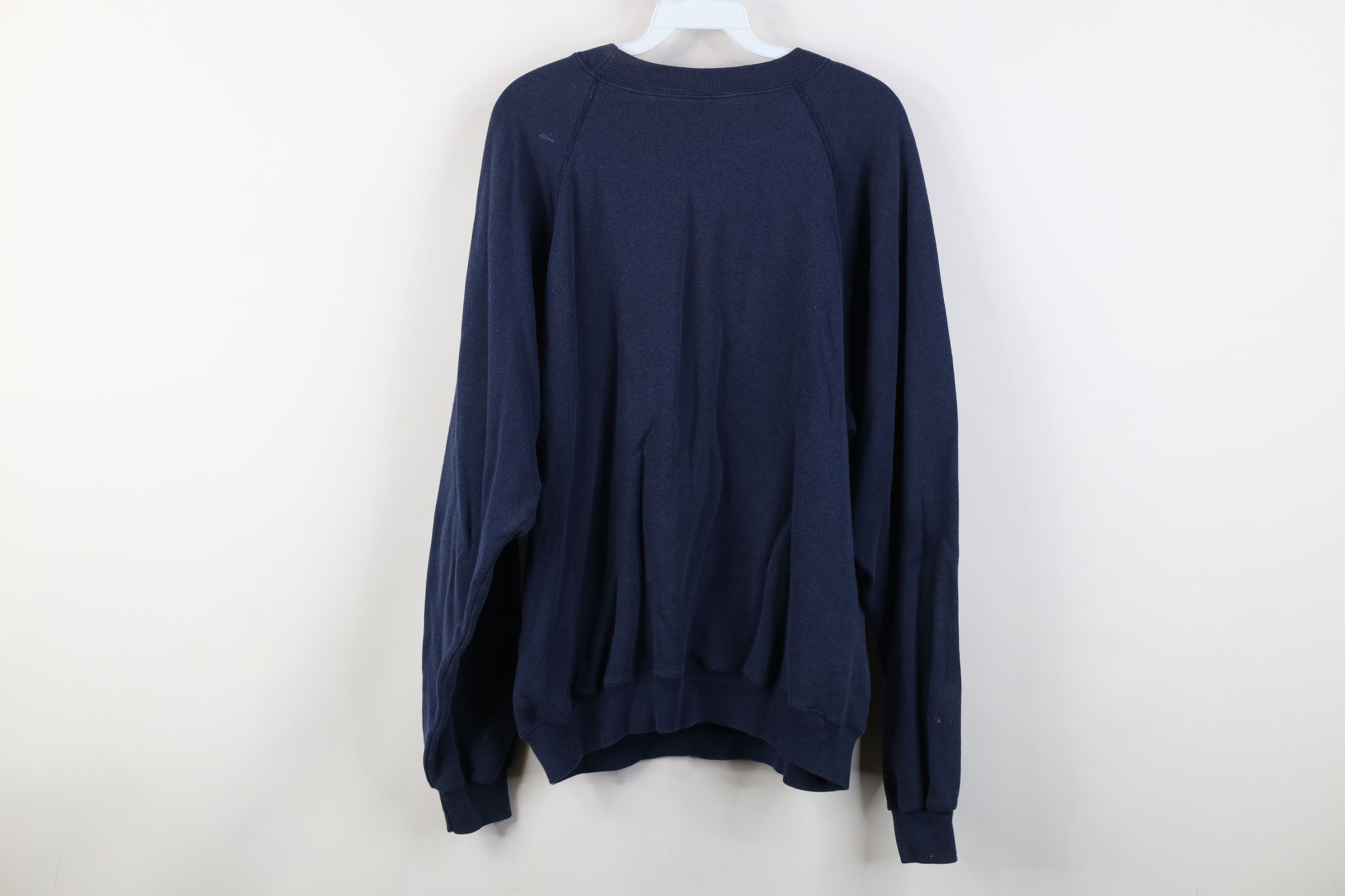 Vintage Vintage 80s Tech Ireland Crewneck Sweatshirt Blue USA Size XXL / US 16-18 / IT 52-54 - 13 Thumbnail
