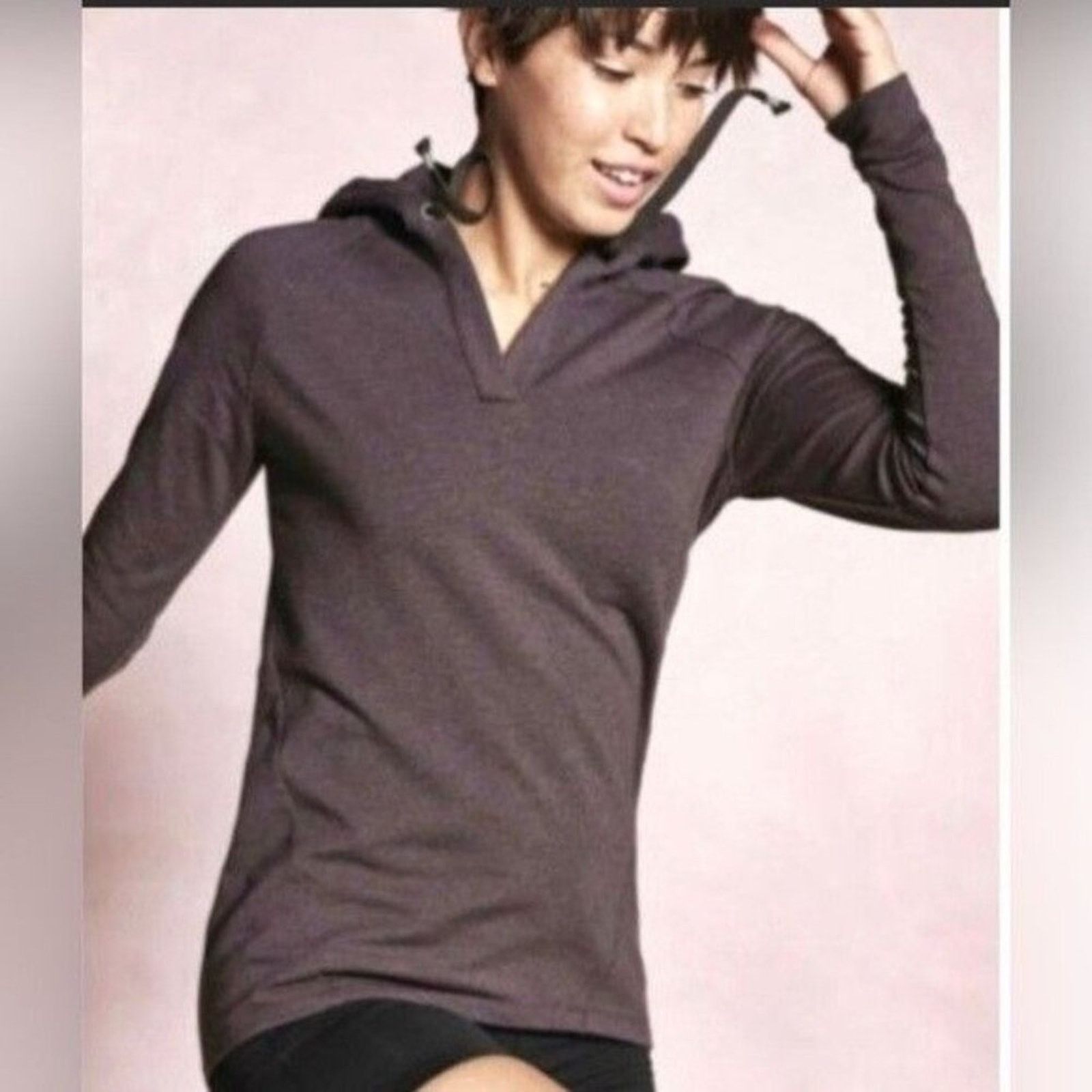 Athleta Athleta Hoodie Womens XS Idyllwild Fitted Activewear Gray Size XS / US 0-2 / IT 36-38 - 3 Thumbnail