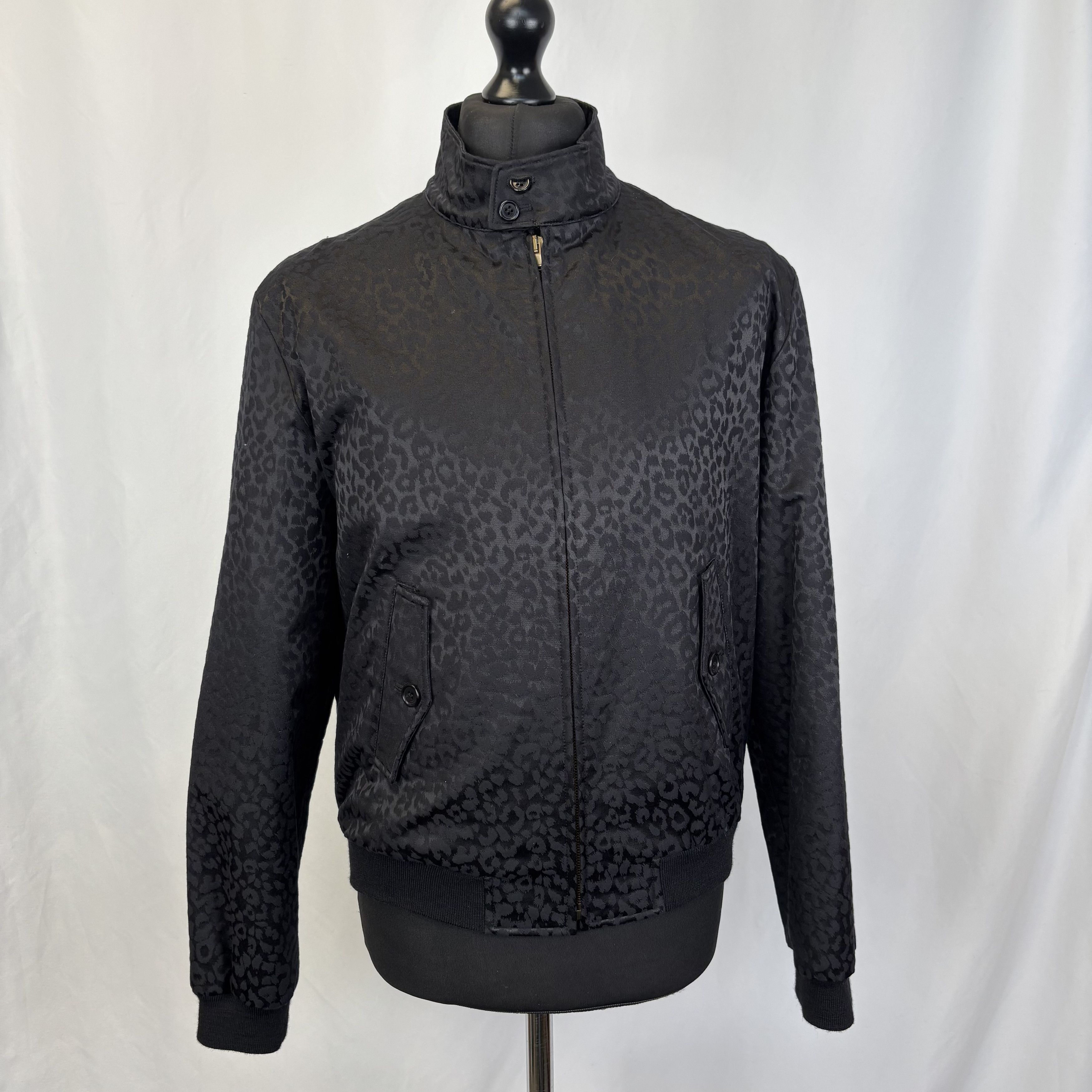 Saint Laurent Paris Saint Laurent Black Leopard Jacket Size US L / EU 52-54 / 3 - 1 Thumbnail