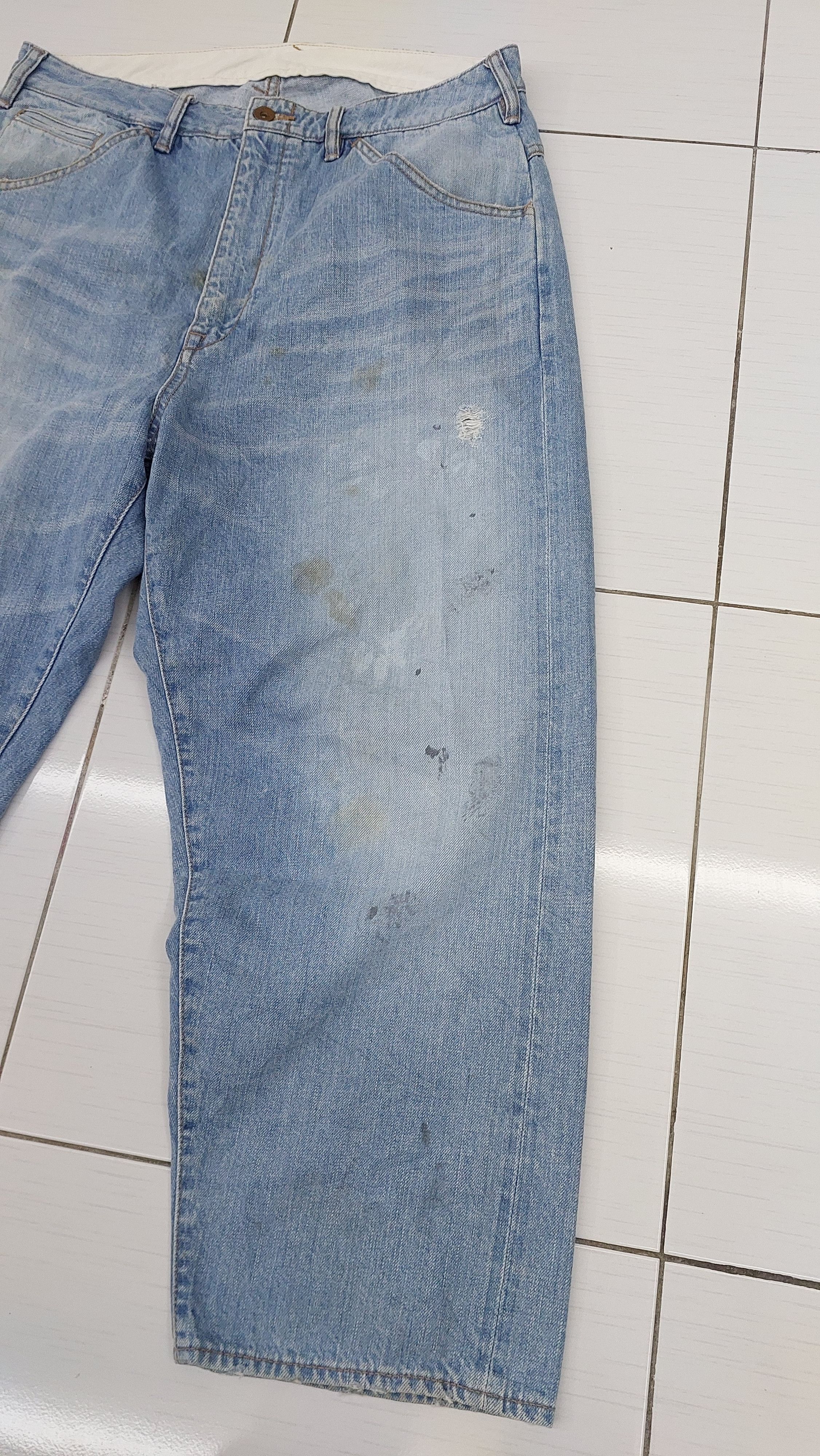 Bukht × Japanese Brand Bukht Trousers Salvage Distressed Jeans Pant Size US 34 / EU 50 - 14 Thumbnail
