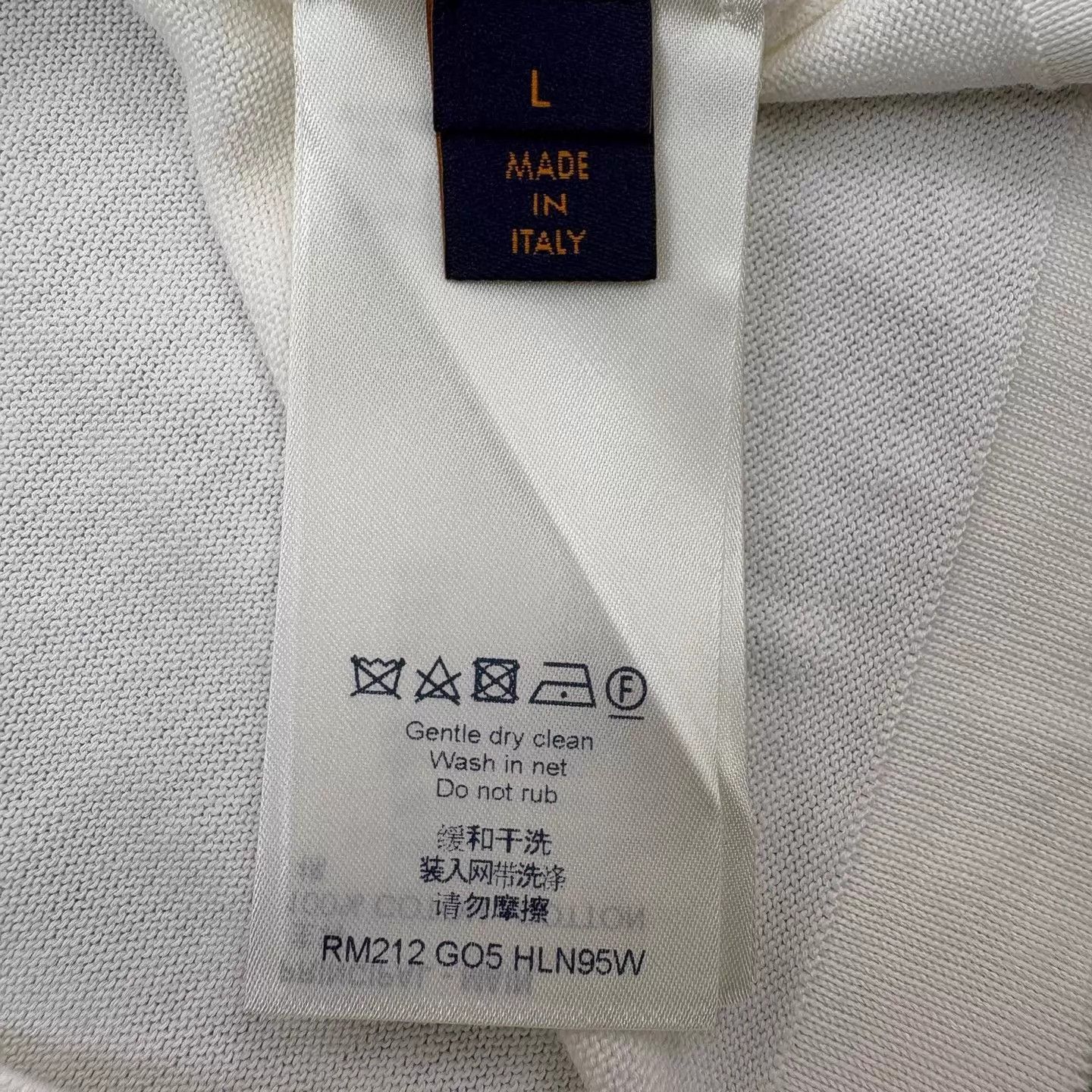 Louis Vuitton Louis Vuitton END GOAL Big Logo White Silk Knit Short Sleeve L Size US L / EU 52-54 / 3 - 7 Thumbnail