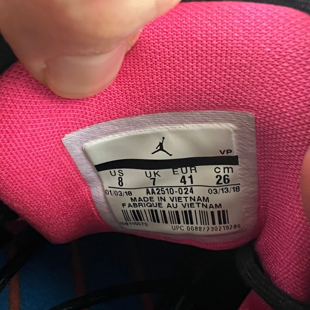 Jordan Brand Jordan Why Not Zer0.1 Black Pink Blue Sneakers Mens US 8 Size US 8 / EU 41 - 6 Thumbnail