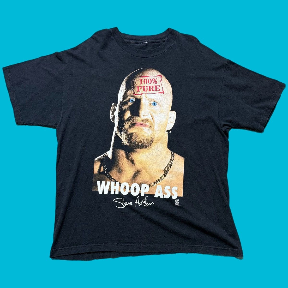 Vintage × WWF 1998 Vintage Stone Cold tee Size US XXL / EU 58 / 5 - 1 Thumbnail