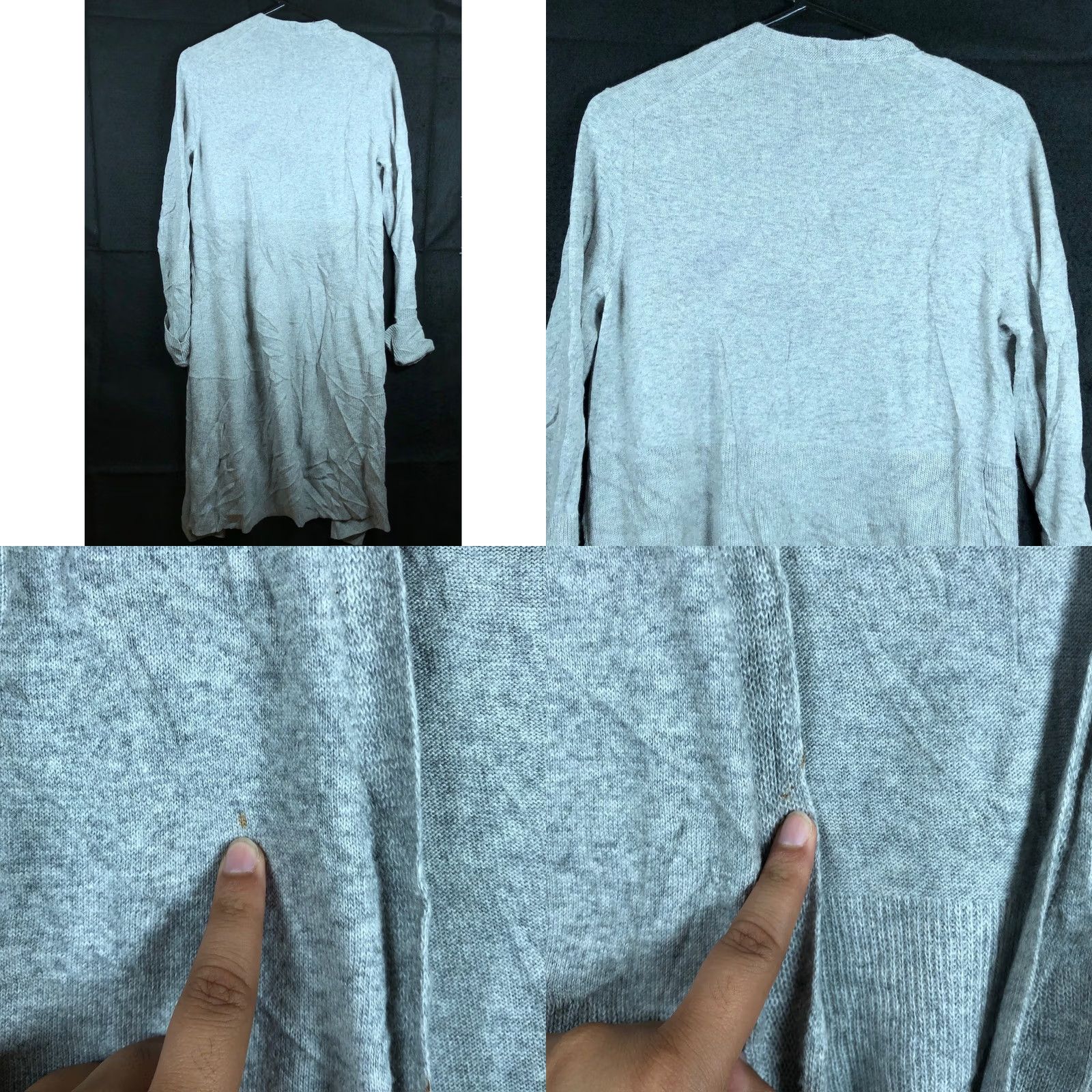 Banana Republic Banana Republic Sweater Cardigan Light Gray Wool Cashmere Blend S Women’s Long Sleeve Open Pockets Casual Workwear 90s? No, not applicable Size S / US 4 / IT 40 - 8 Thumbnail