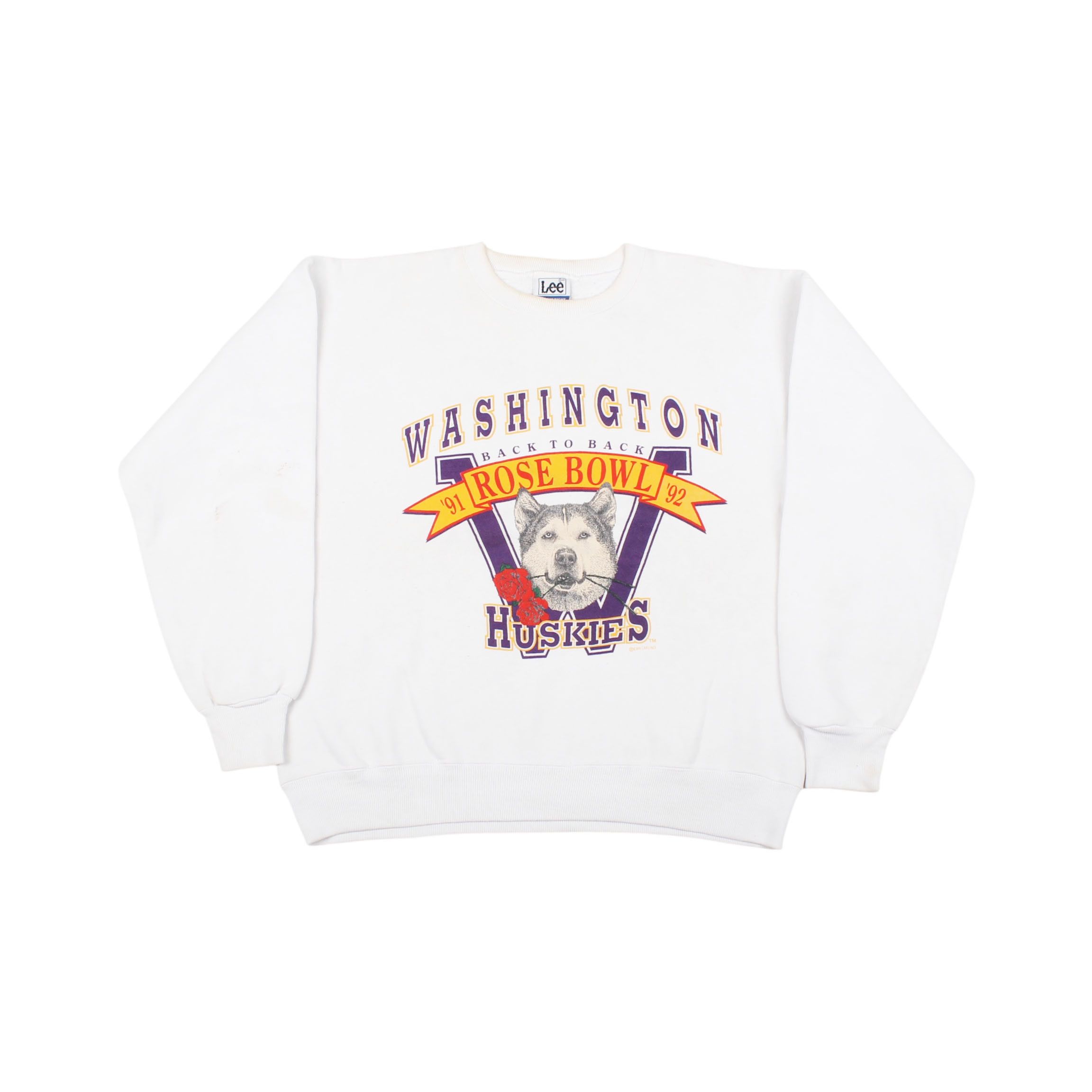 NCAA × Vintage Washington Huskies Rose Bowl Sweatshirt Size US L / EU 52-54 / 3 - 1 Thumbnail