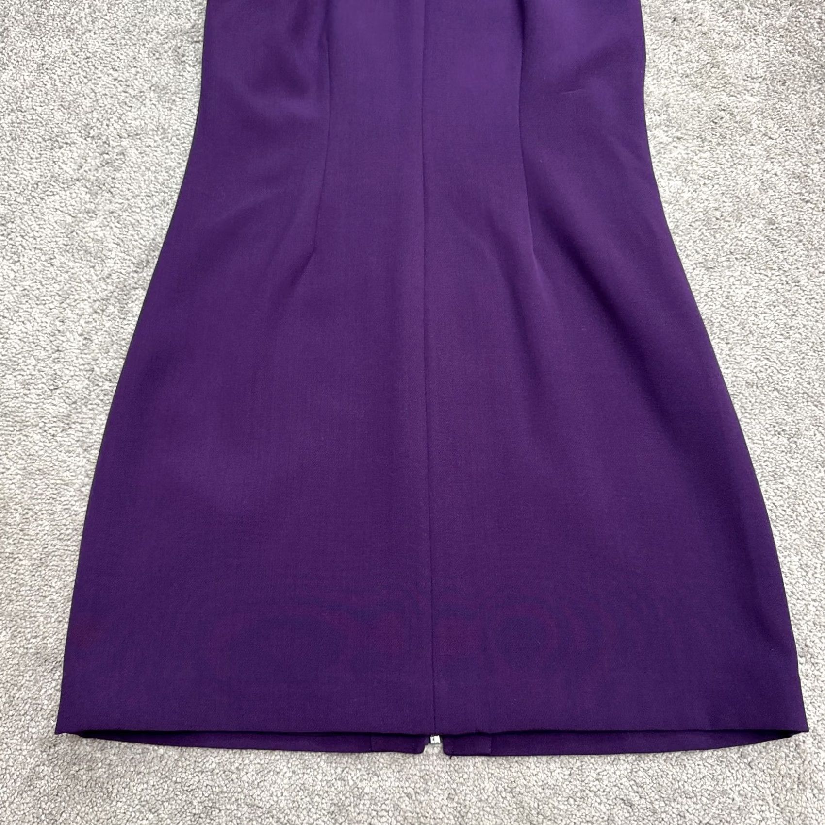 Bar III VINTAGE Bar III Purple Dynasty Halter Sheath Dress Womens M Full Zip Sleeveless NWT Size M / US 6-8 / IT 42-44 - 3 Thumbnail