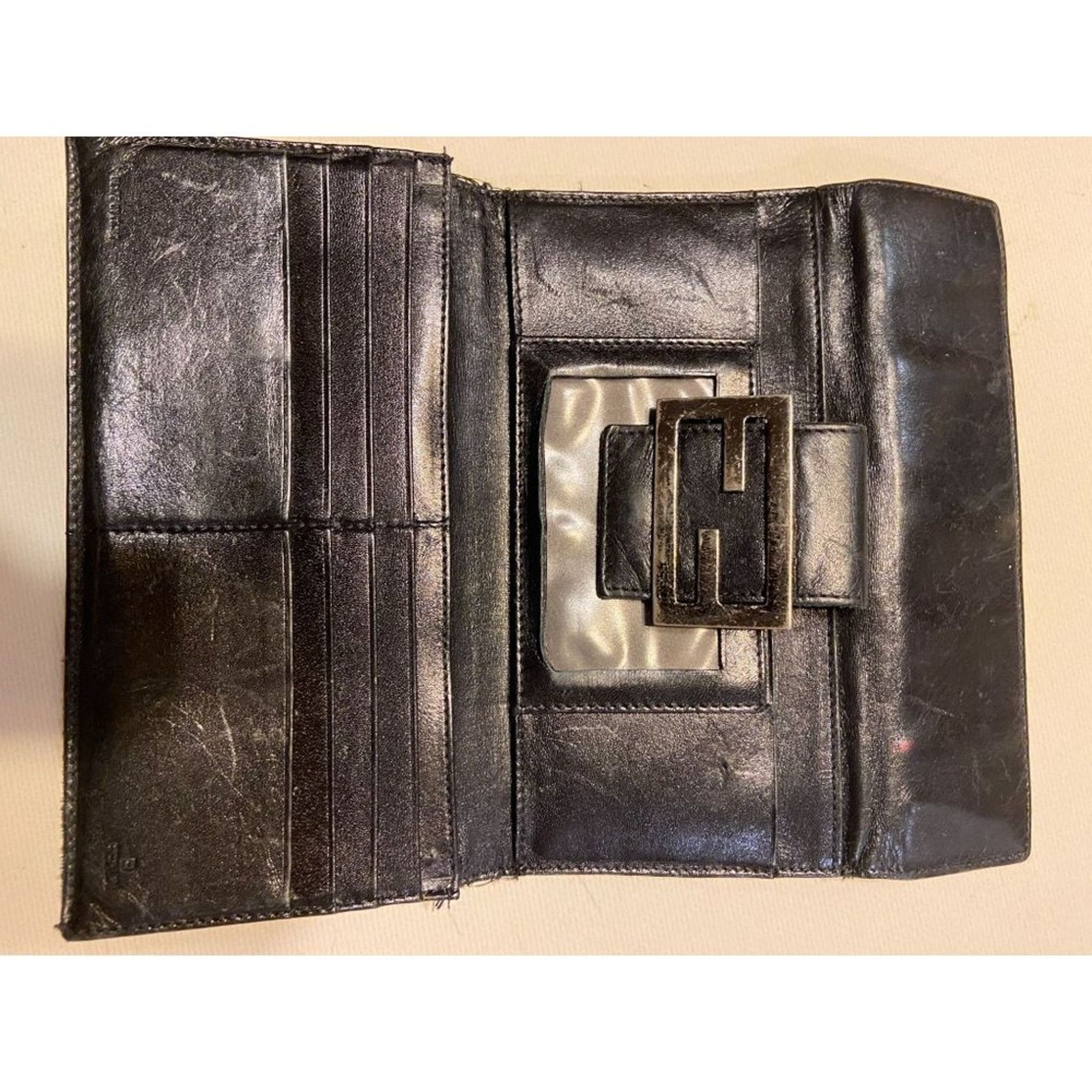 Fendi Fendi Vintage Leather & Logo Wallet Size ONE SIZE - 9 Thumbnail