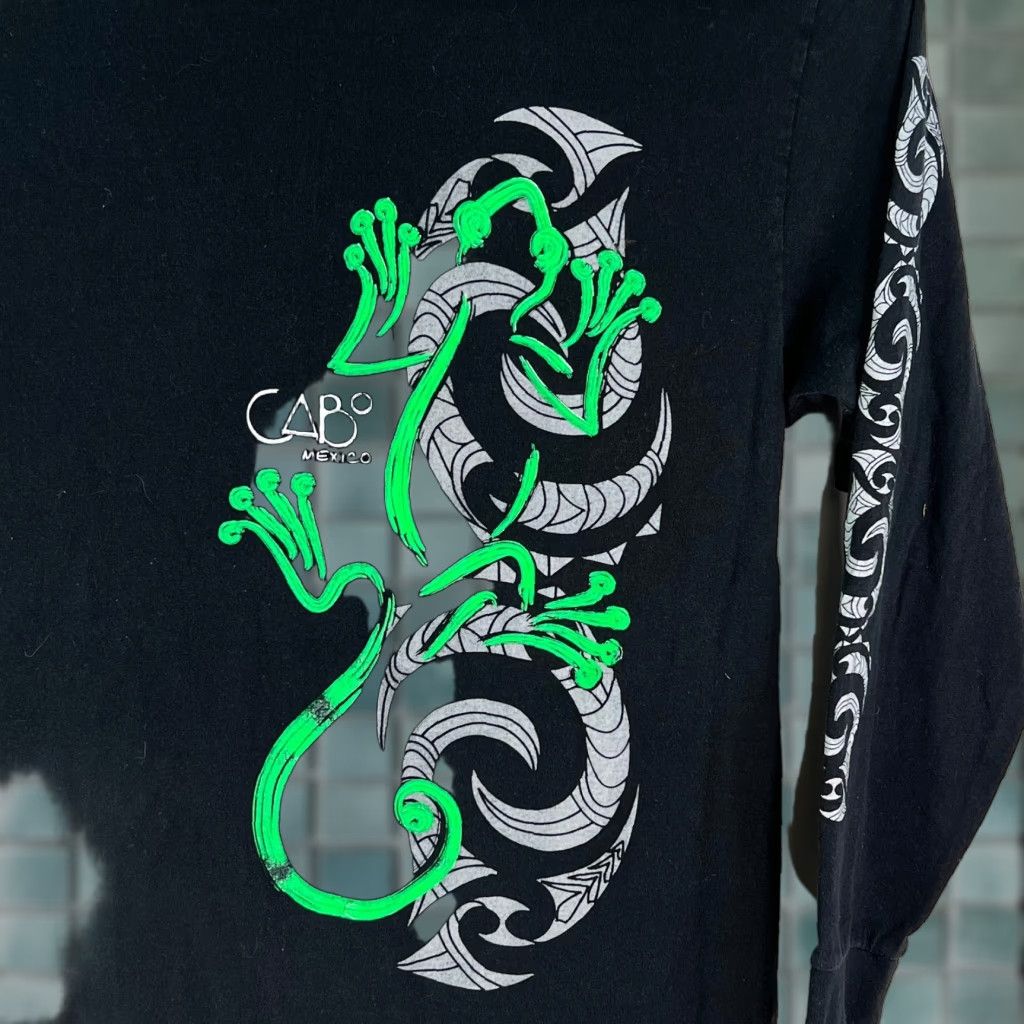 Vintage Cabo Mexico Yacht Club Mens Long Sleeves Crew Neck Pullover Black T Shirt Size L Size US L / EU 52-54 / 3 - 1 Thumbnail
