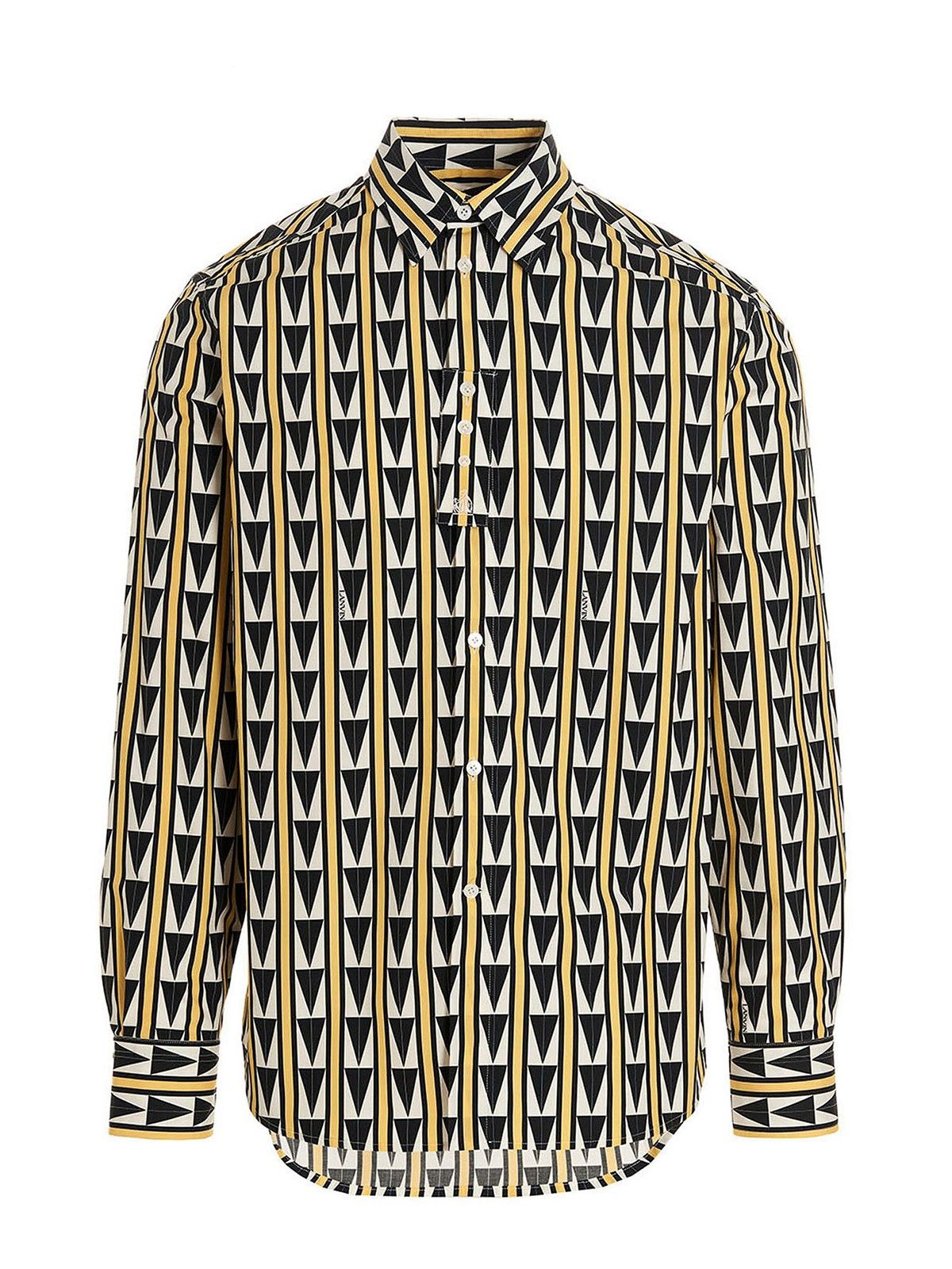 Lanvin o1y0225 Patterned Shirt in Multicolor Size US M / EU 48-50 / 2 - 1 Thumbnail