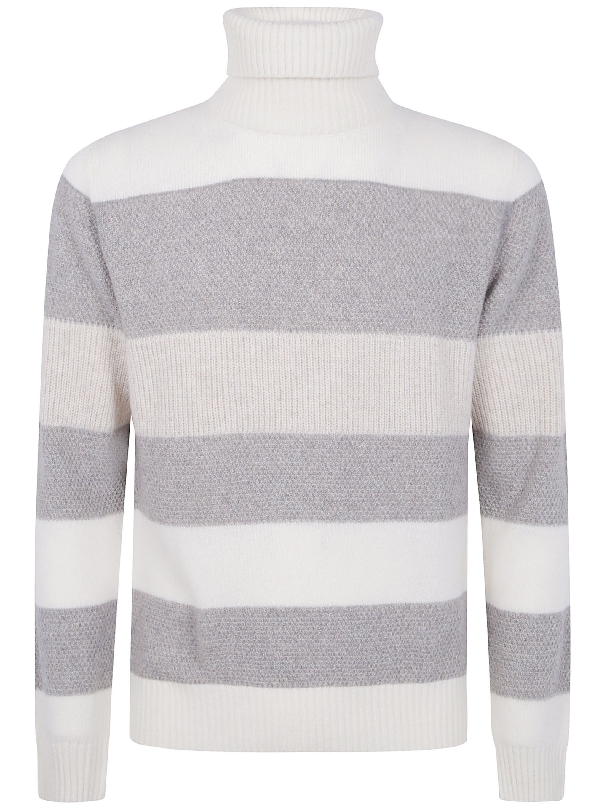 Barba Napoli TURTLE NECK ORIZONTAL STRIPES SWEATER Size US L / EU 52-54 / 3 - 1 Thumbnail