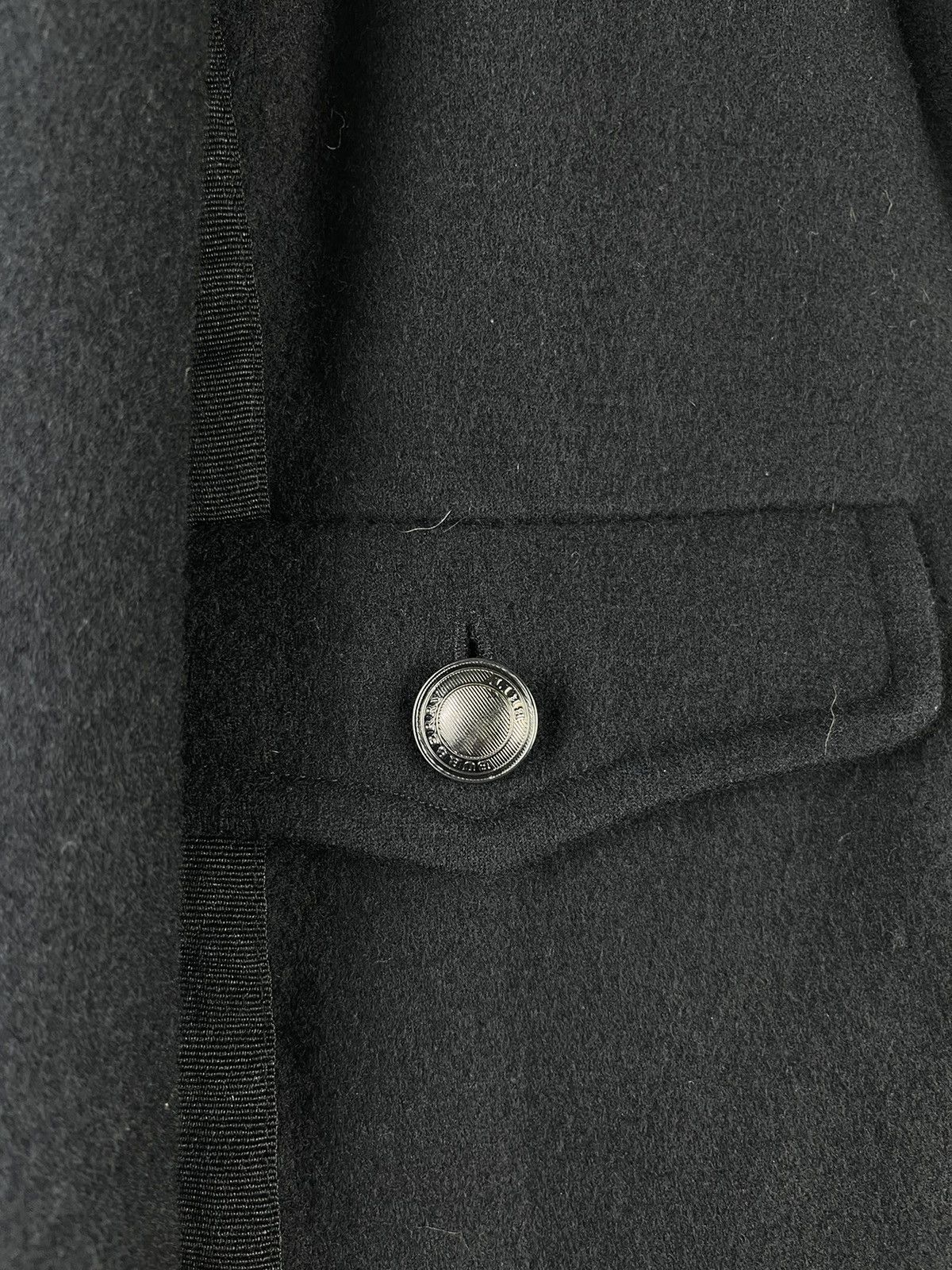 Burberry Burberry Brit Wool Tailored Blazer Jacket Black Size M Size M / US 6-8 / IT 42-44 - 4 Thumbnail