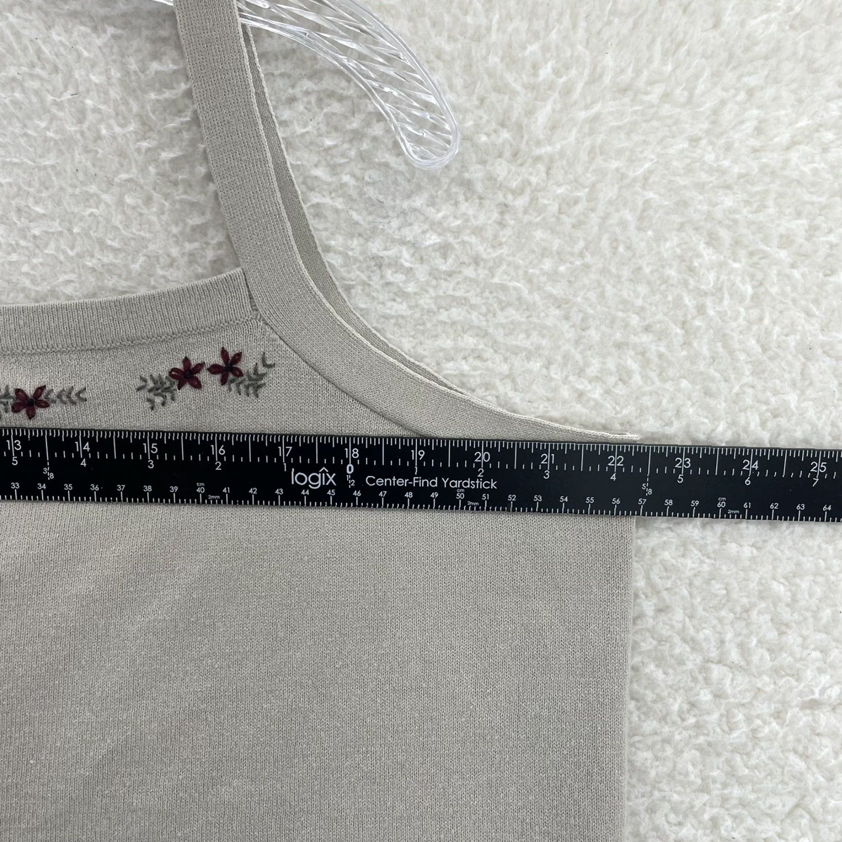 Vintage VINTAGE Y2K Xhilaration Camisole Tank Top 22W 24W Floral Coquette Fairy Cottage Shirt Beig e 22W Plus Mens? Size 3XL / US 20-22 - 6 Thumbnail