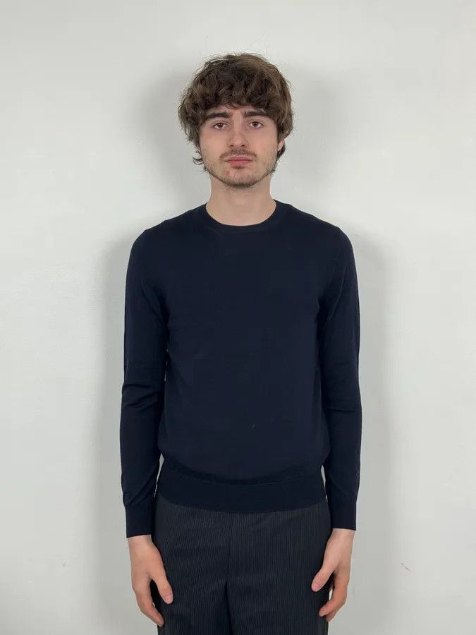 Prada AW2018 Prada Navy Wool Classic Sweater Size US S / EU 44-46 / 1 - 2 Thumbnail