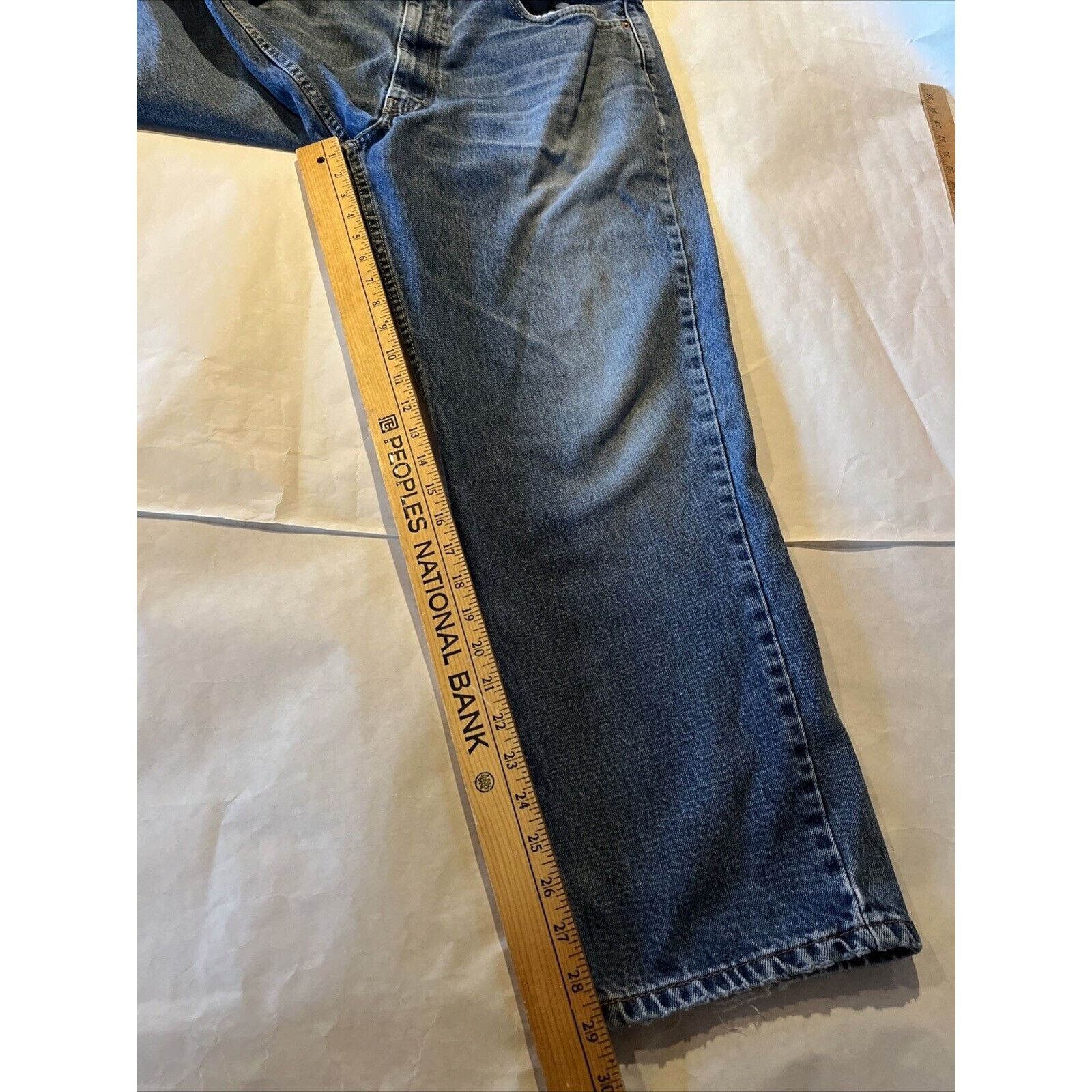 Levi's Levi’s 550 Mens 38x29 Relaxed Denim Jeans Blue Distressed Size US 38 / EU 54 - 6 Thumbnail
