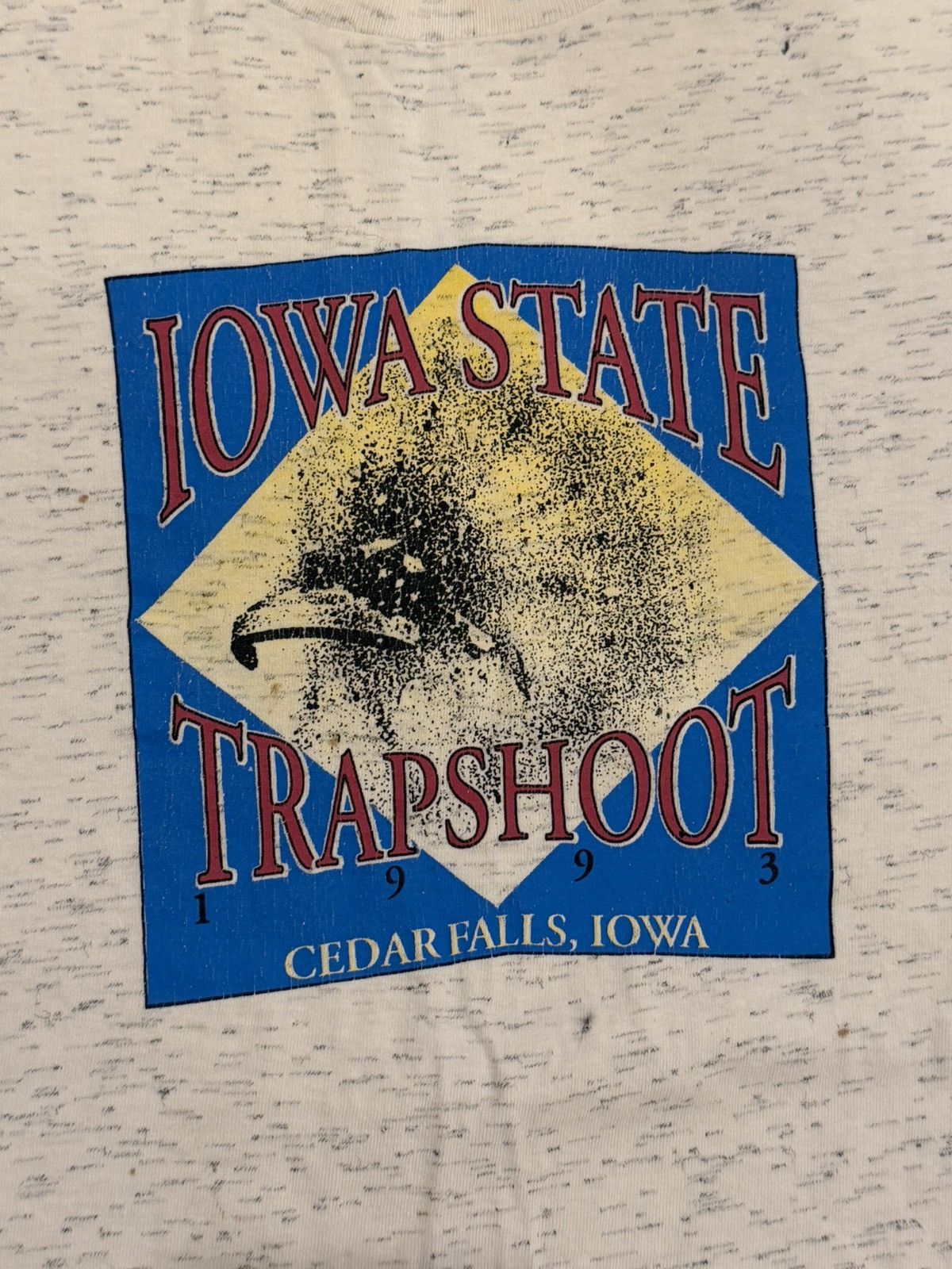Vintage Vintage 1993 iowa state trapshoot oatmeal single stitch tee Size US L / EU 52-54 / 3 - 2 Thumbnail