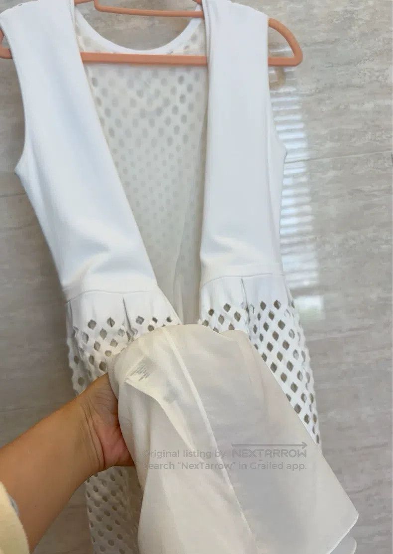 Fendi Fendi White sleeveless knitted (with a little stretch) dre Size XS / US 0-2 / IT 36-38 - 7 Thumbnail