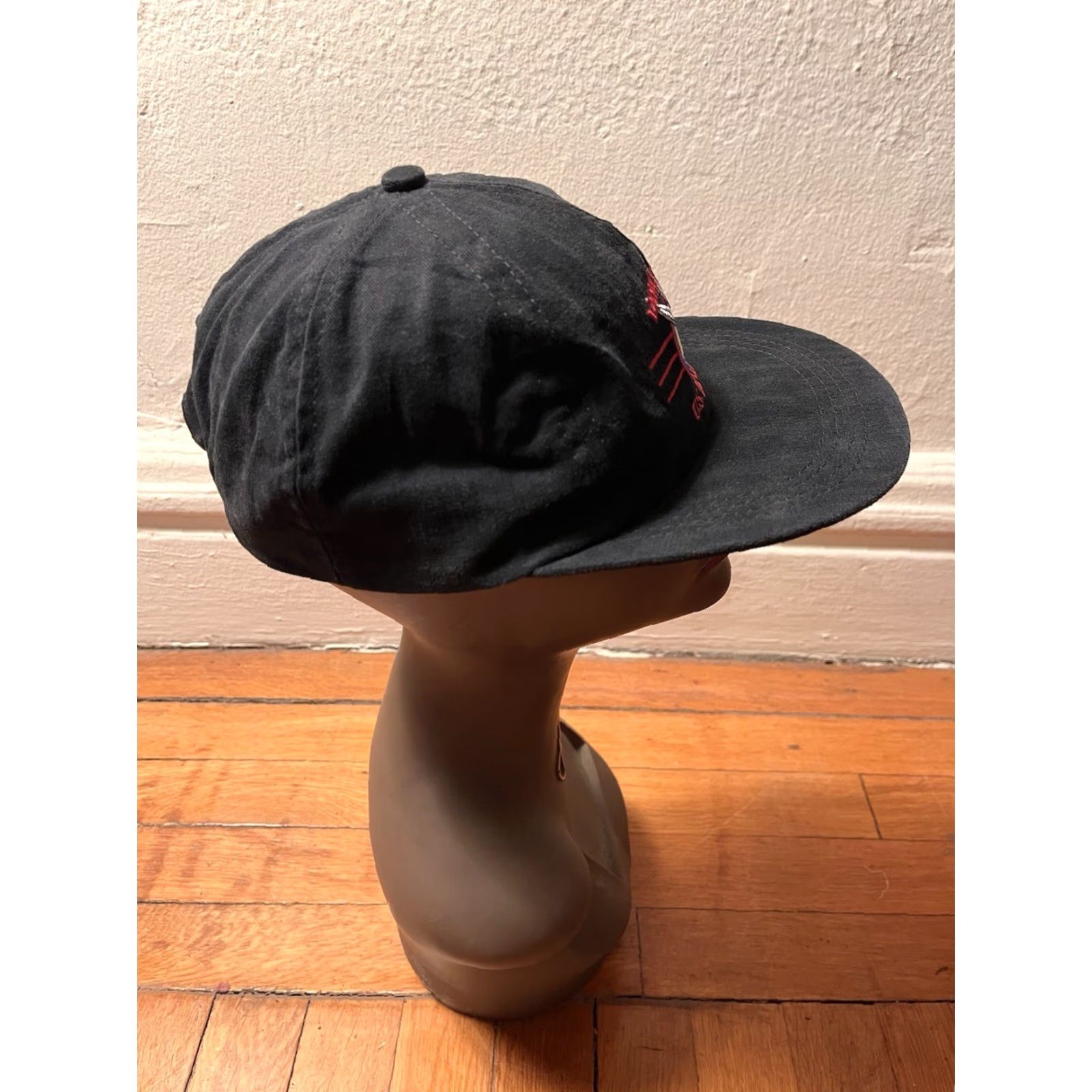 Vintage VINTAGE Bugs Bunny Snapback Hat Looney Tunes Black 90s USPS Hat Mens One Size Adjustable Cotton Twill Cap Graphic Collection Stamp Size ONE SIZE - 6 Thumbnail