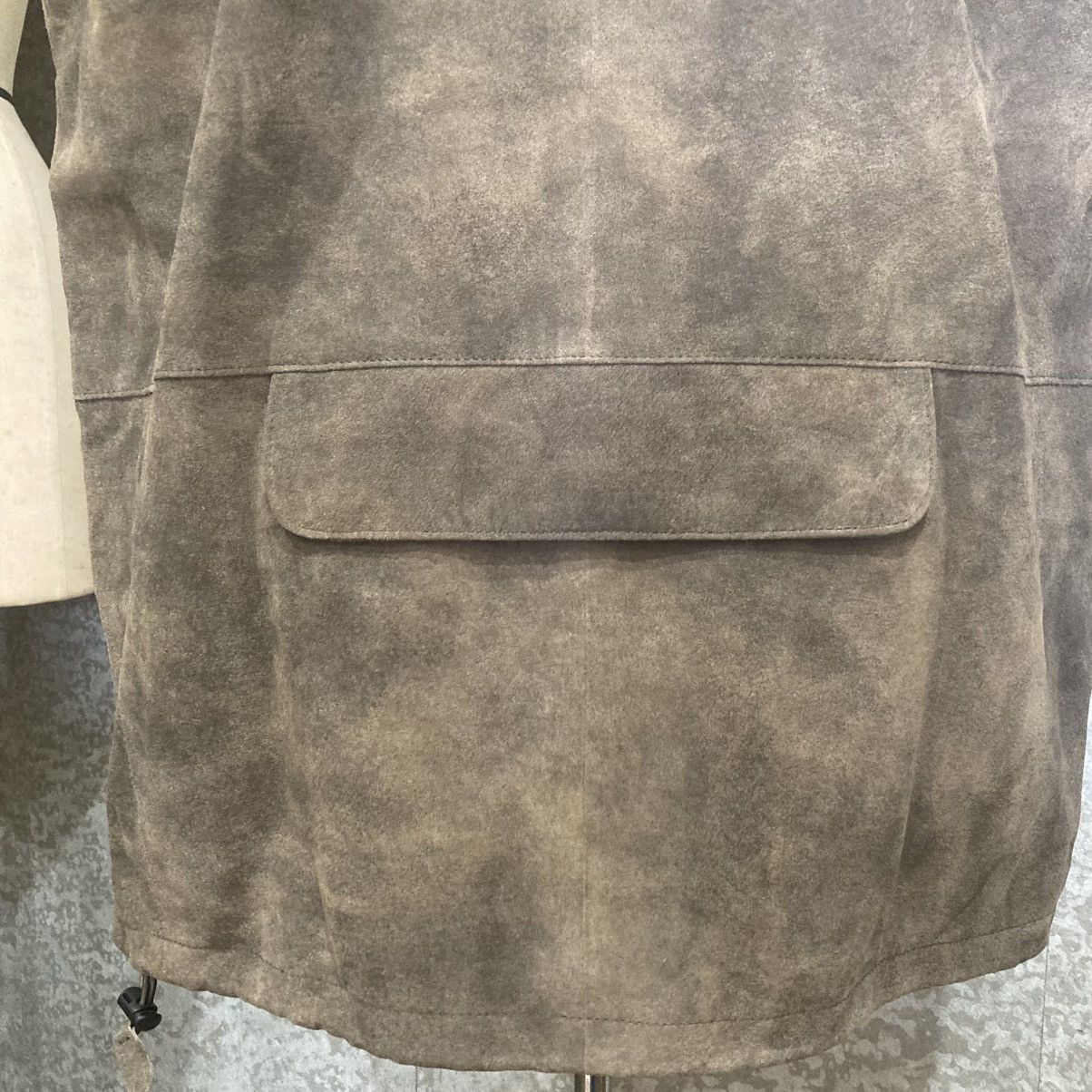 Japanese Brand Oversized Brown Pig Suede Leather Vest Size US S / EU 44-46 / 1 - 7 Thumbnail