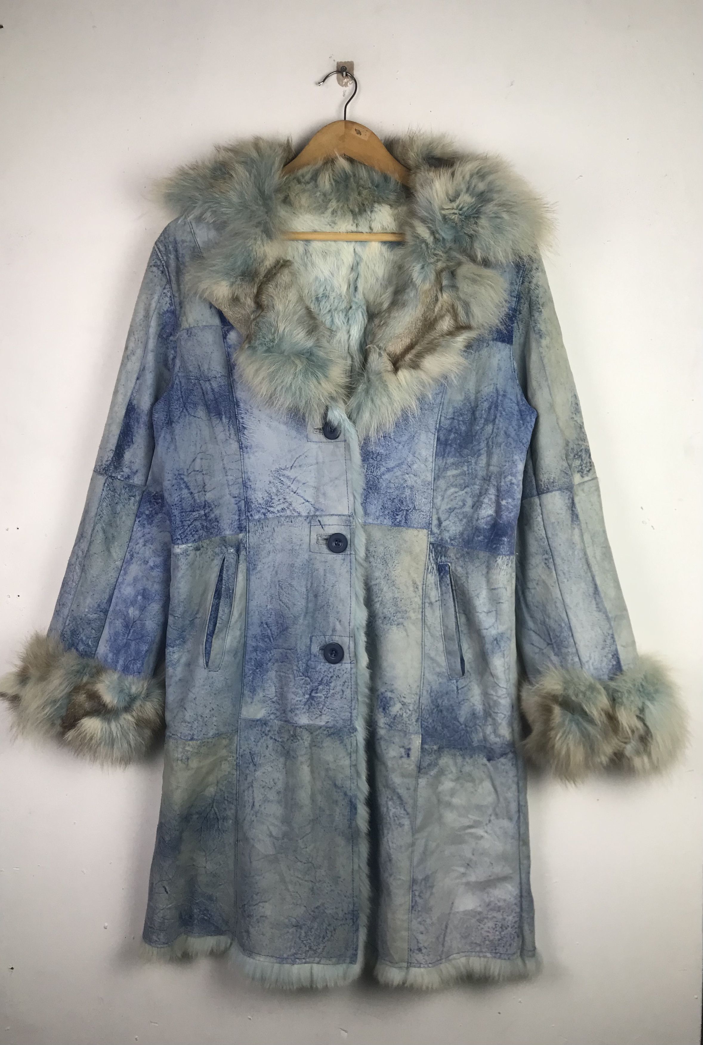 Genuine Leather Vintage Leather Avant Garde Fur Mohair Long Jacket Size M / US 6-8 / IT 42-44 - 1 Thumbnail