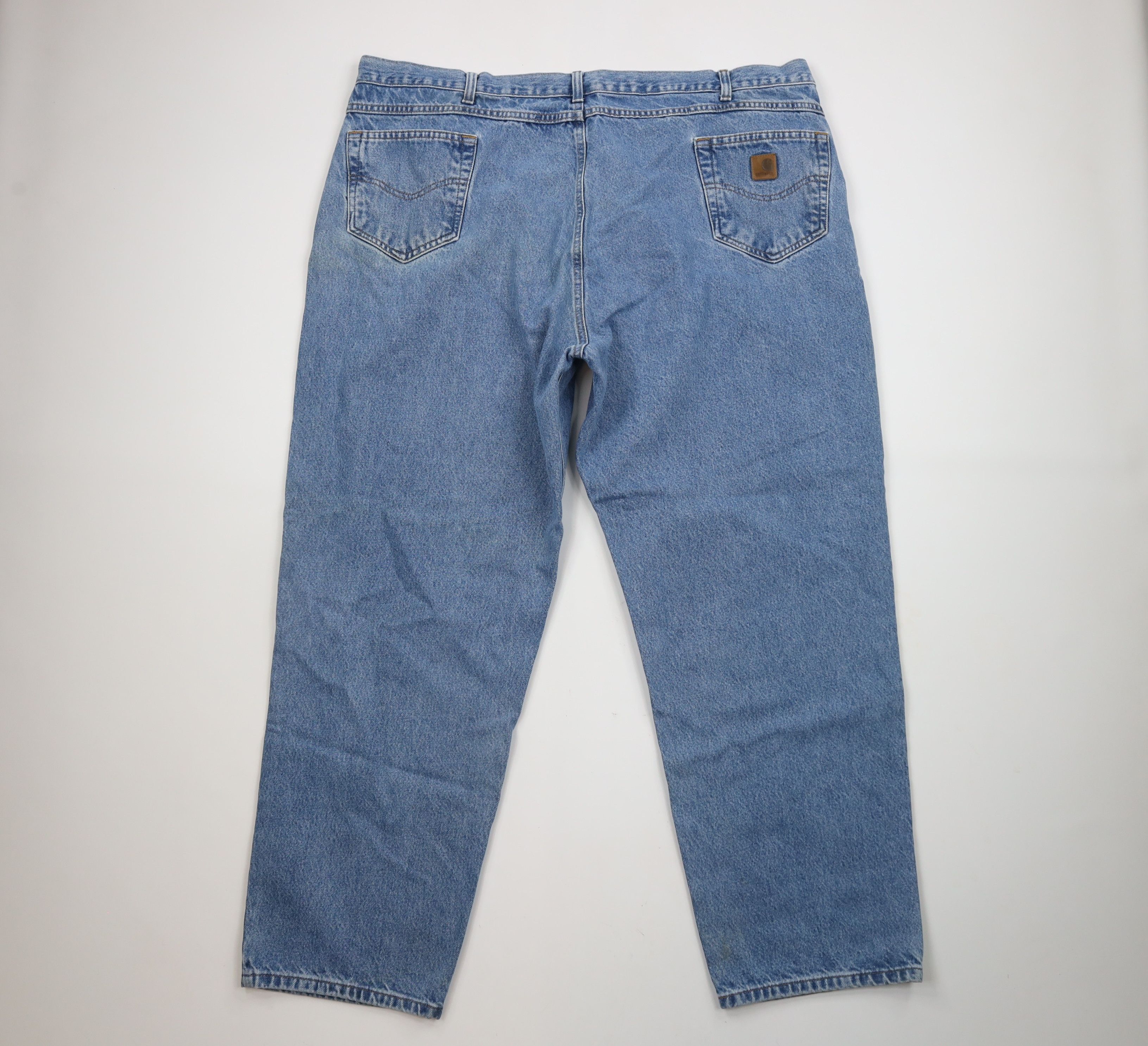 Carhartt × Vintage Vintage Carhartt Spell Out Relaxed Fit Denim Jeans Blue Size US 44 / EU 60 - 9 Thumbnail