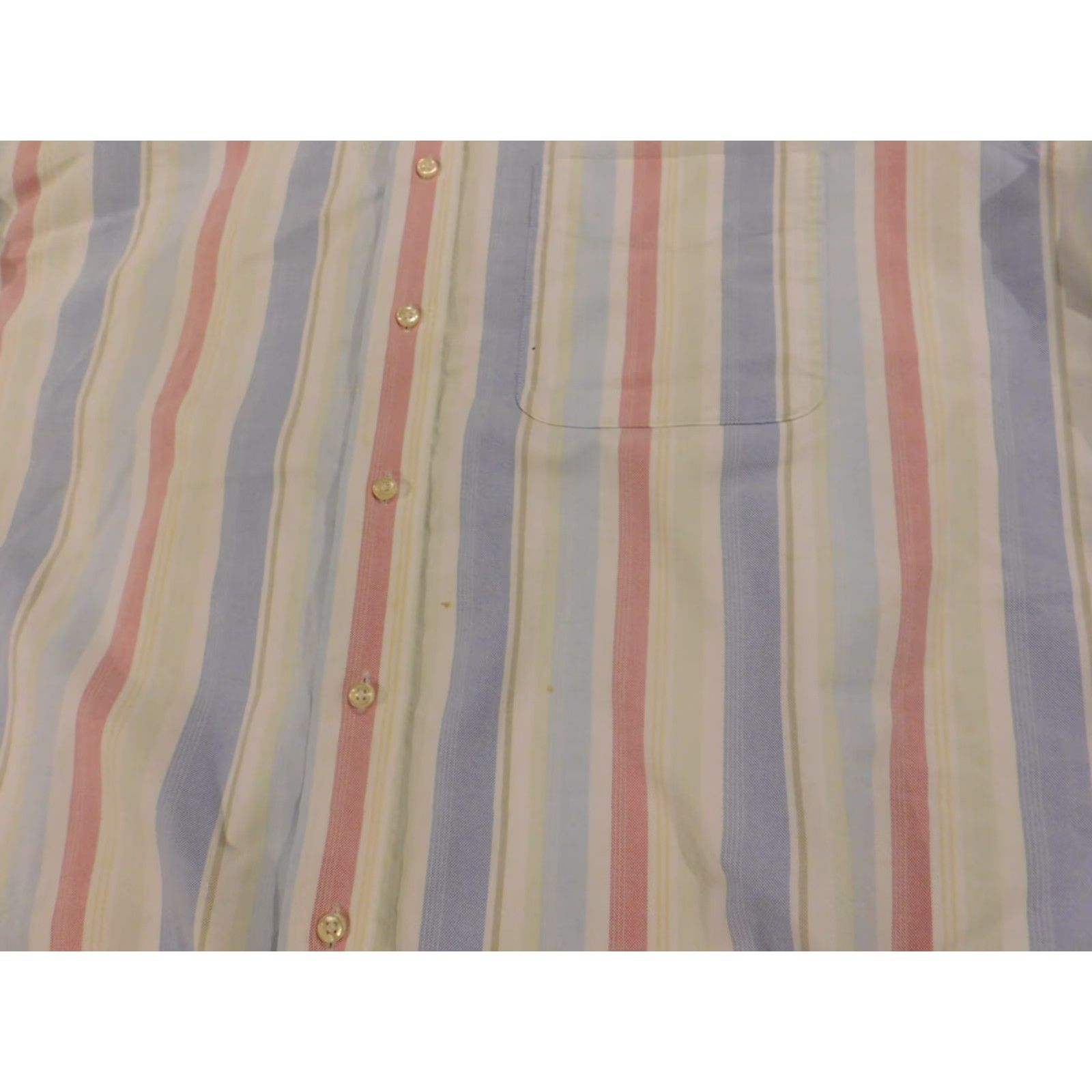 Jos. A. Bank Jos. A. Bank Mens Shirt Large blue striped traveler's Collection Button-Down Shirt Regular Knit Cotton Long Sleeve Multicolor Pocketed Button-Up Mens Size US L / EU 52-54 / 3 - 4 Thumbnail