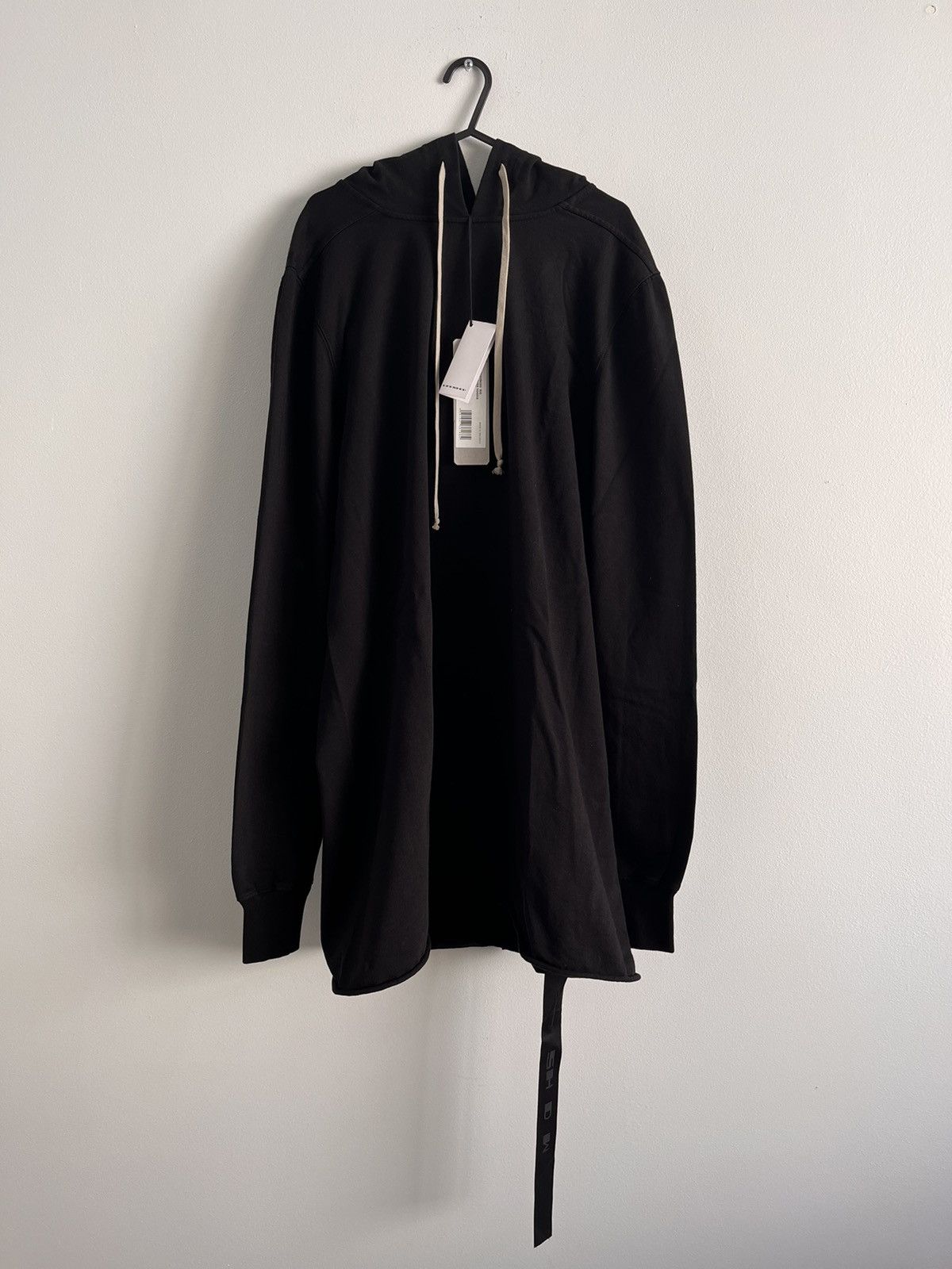 image of Rick Owens Fw22 Strobe Rig Hoodie in Black, Men's (Size Large)