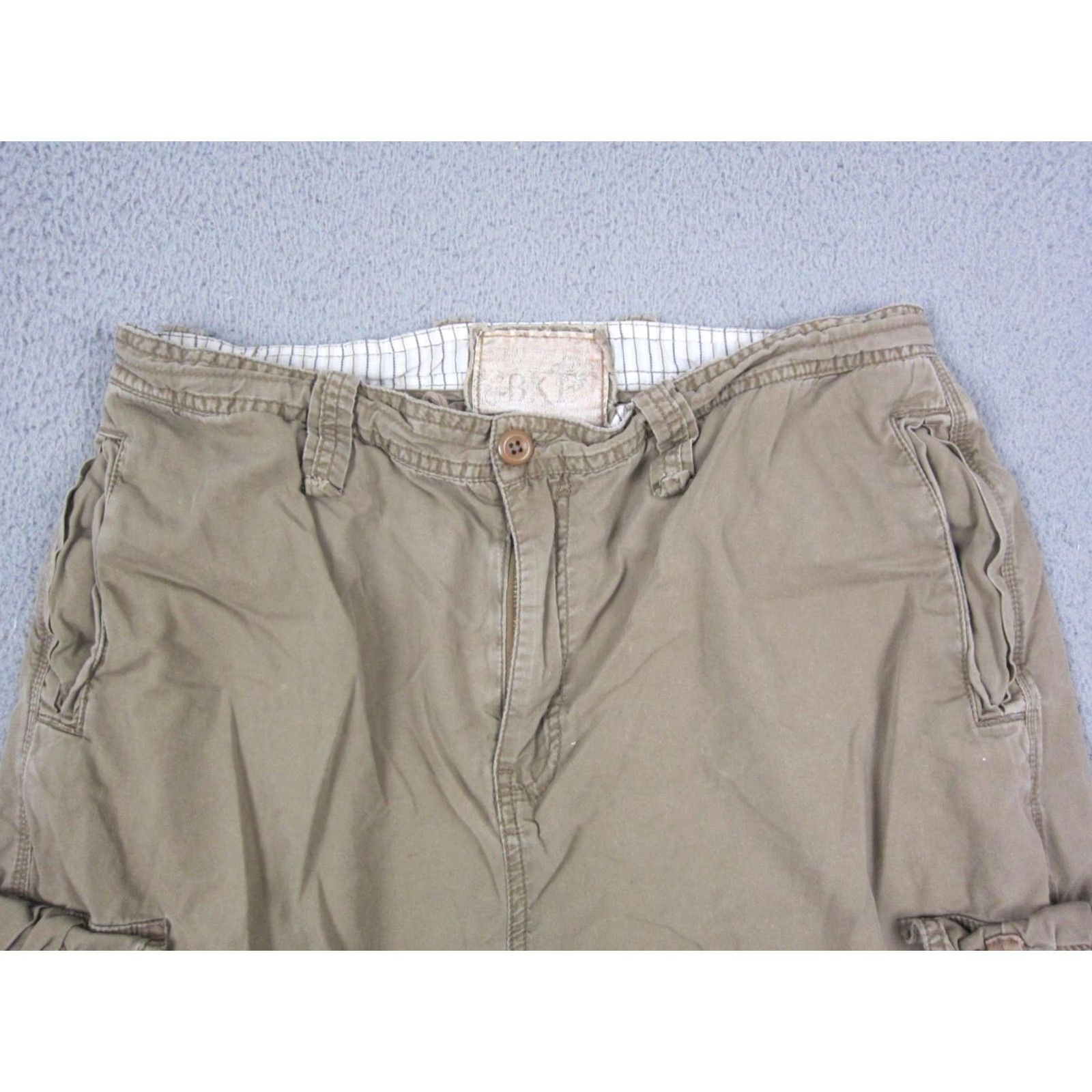 Vintage Buckle Buckle Shorts Mens 33 Brown Khaki Acapulco Cargo 25" Outdoor Hiking Canvas 5-Pocket Pockets Cargo Size US 33 - 3 Thumbnail