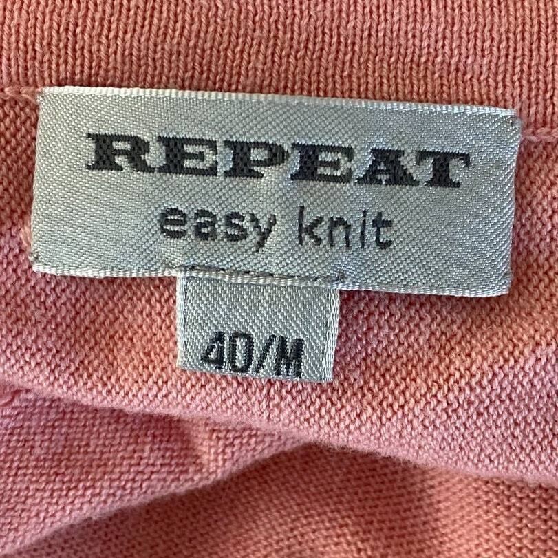 Other Repeat Womens Sweater Easy Knit Long Sleeve V Neck Side Slit Pink Size Medium Size M / US 6-8 / IT 42-44 - 6 Thumbnail
