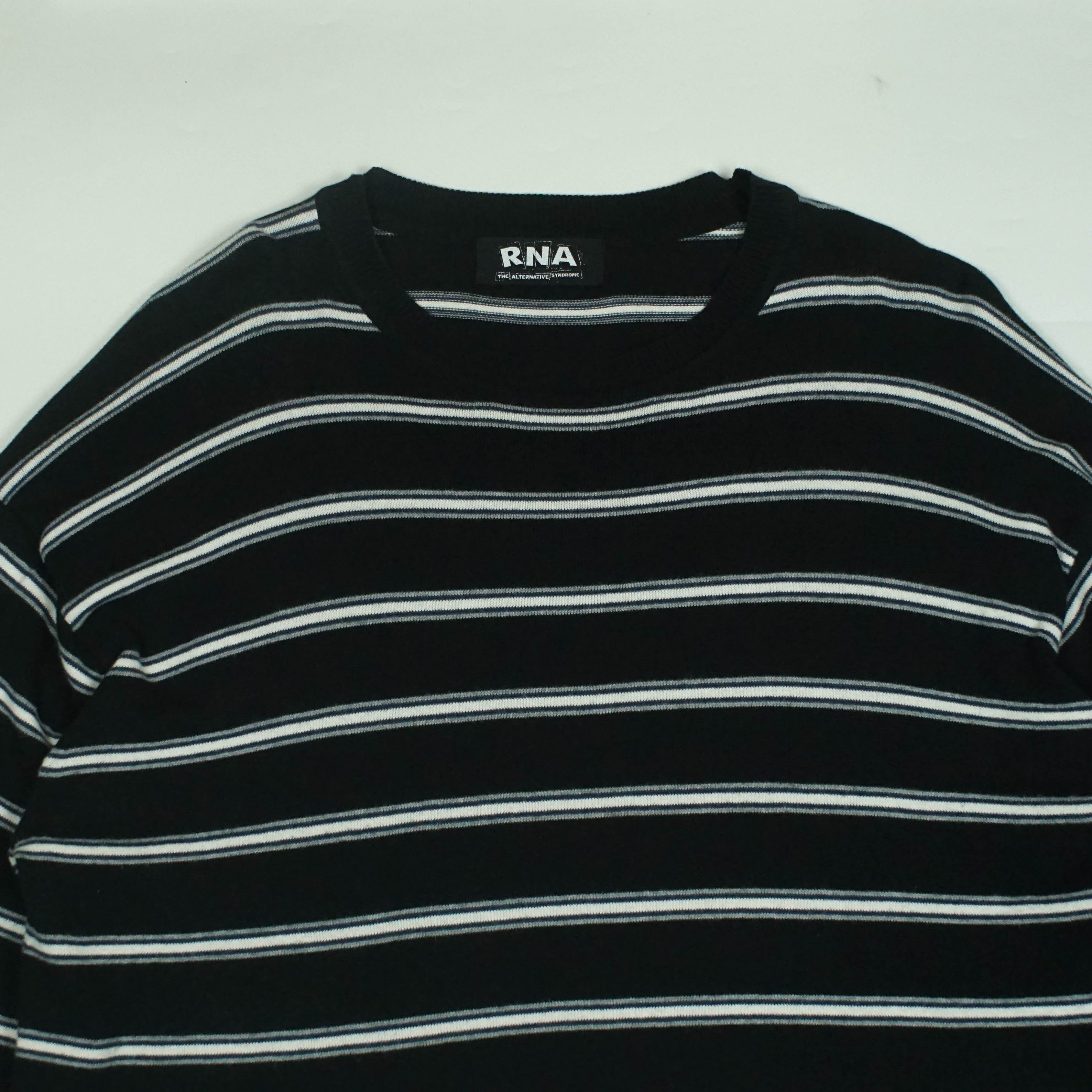 14th Addiction *NoTariff RNA Japan Stripe Knitted Sweatshirt Size US M / EU 48-50 / 2 - 2 Thumbnail