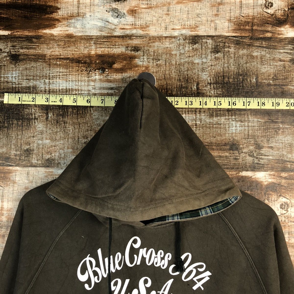 Japanese Brand Blue Cross Brown Hoodie #A1274 Size US S / EU 44-46 / 1 - 4 Thumbnail