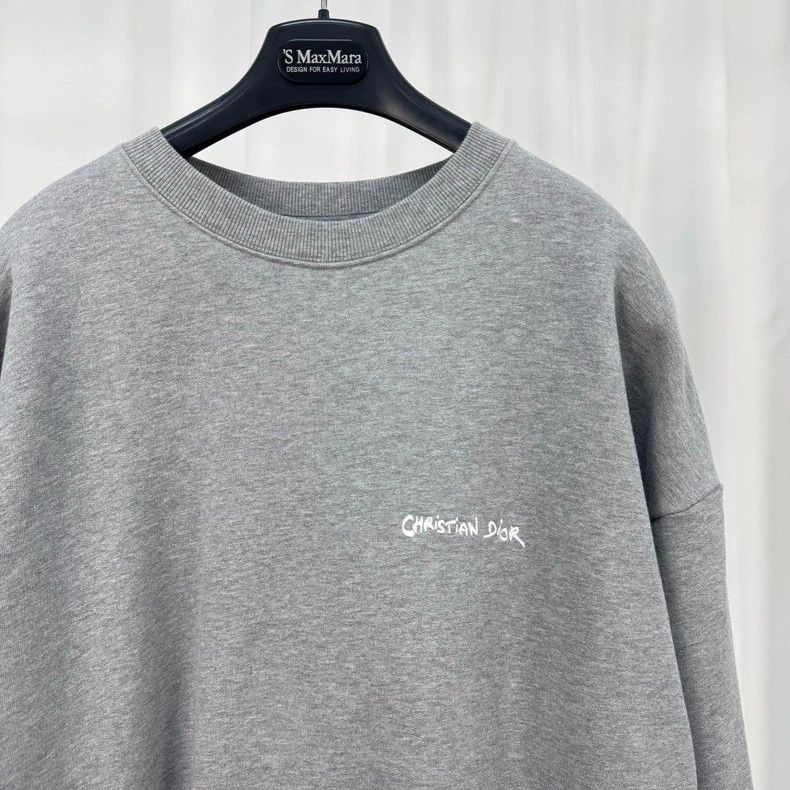 Dior Dior New cursive letter embroidered sweatshirt Size US L / EU 52-54 / 3 - 3 Thumbnail