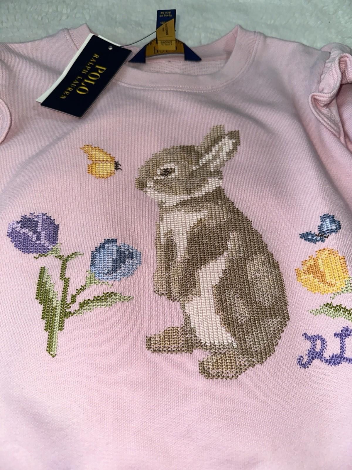 Lauren Ralph Lauren Ralph Lauren Cotton Kids Jumper Embroided Design Size ONE SIZE - 5 Thumbnail