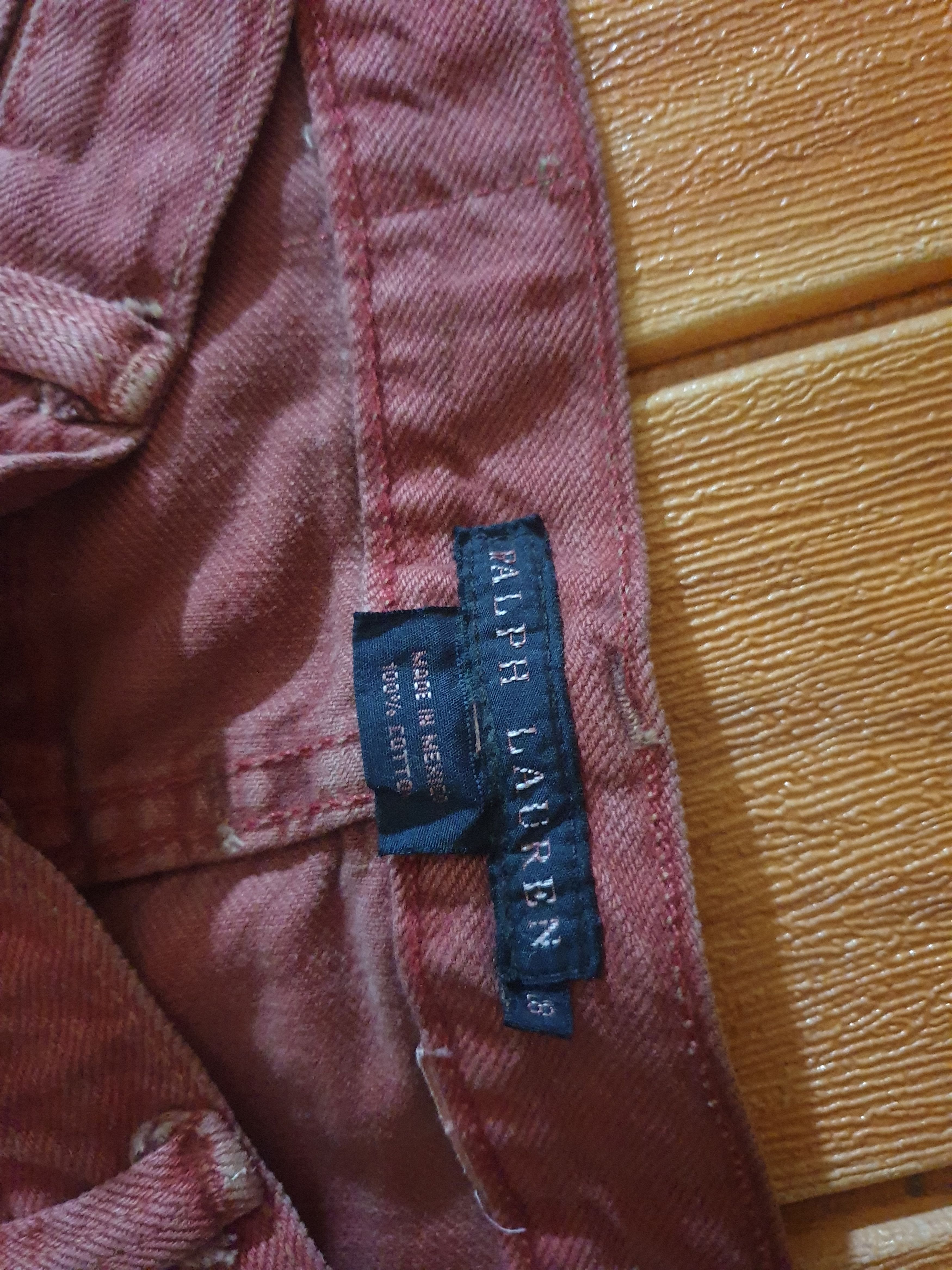 Polo Ralph Lauren 💥Polo Ralph Lauren red colour denim jeans Pant Size US 31 - 2 Thumbnail