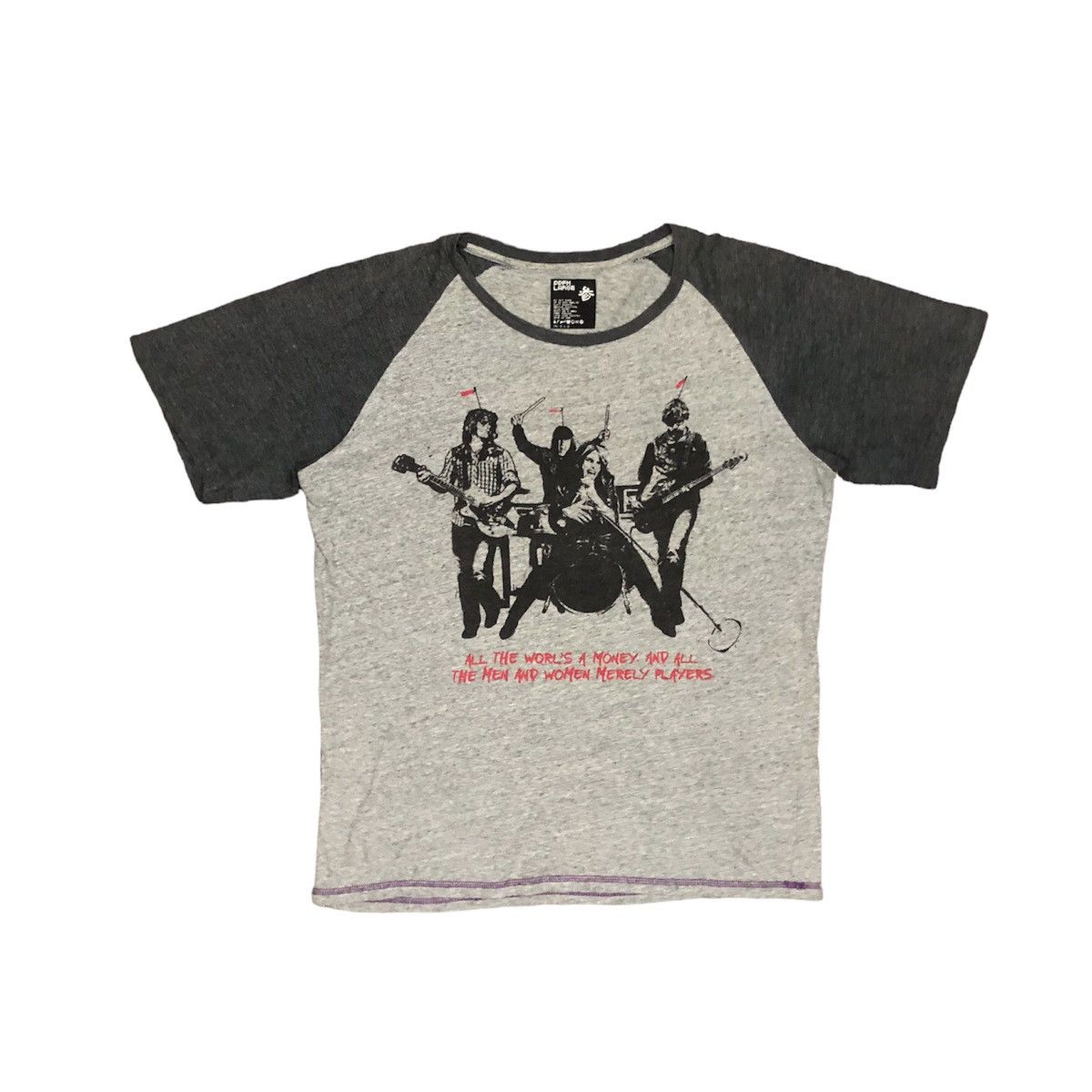 Band Tees PPFM s/s raglan rock band tee Size US L / EU 52-54 / 3 - 2 Thumbnail