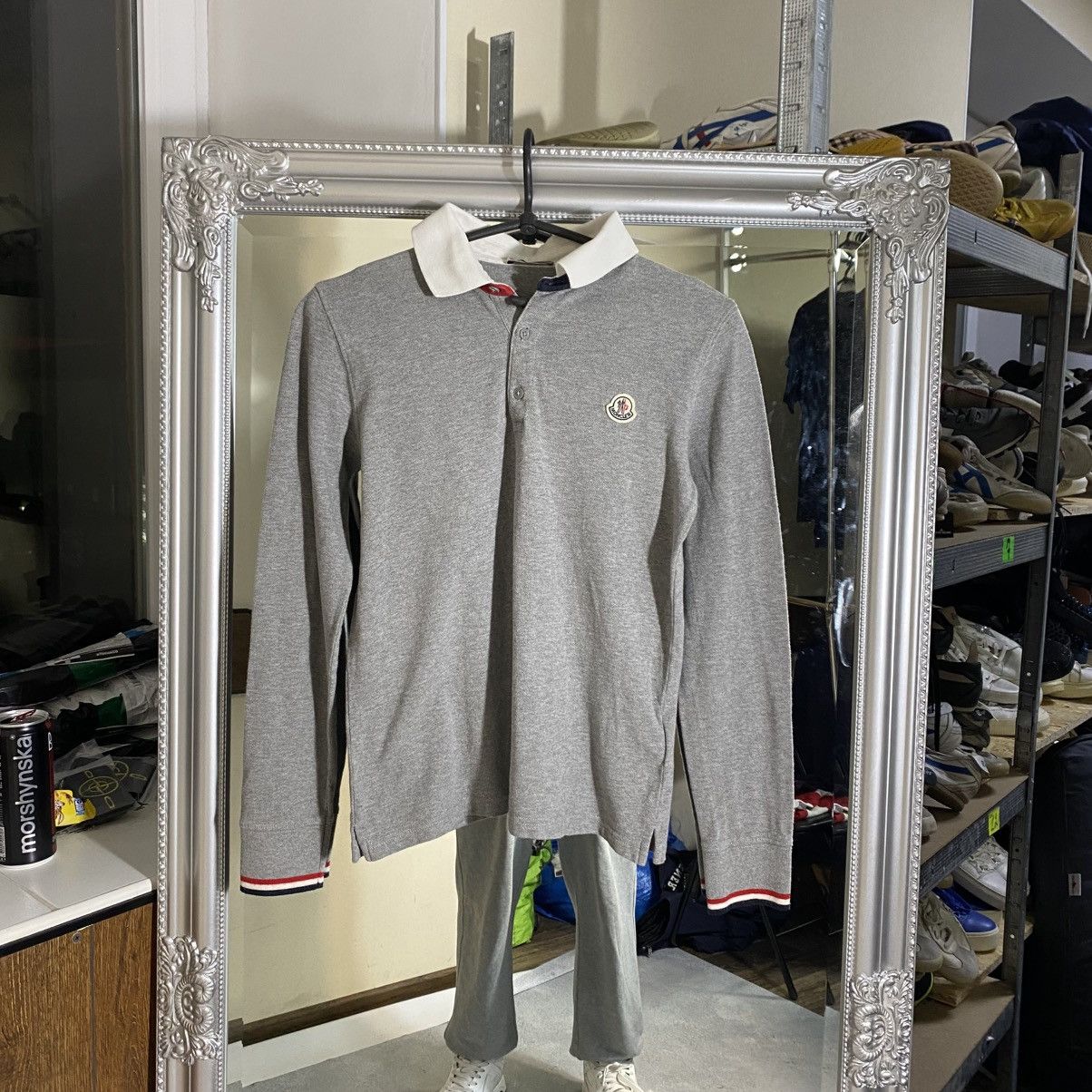 Moncler Moncler polo longsleeve t shirt Size US XXS / EU 40 - 1 Thumbnail