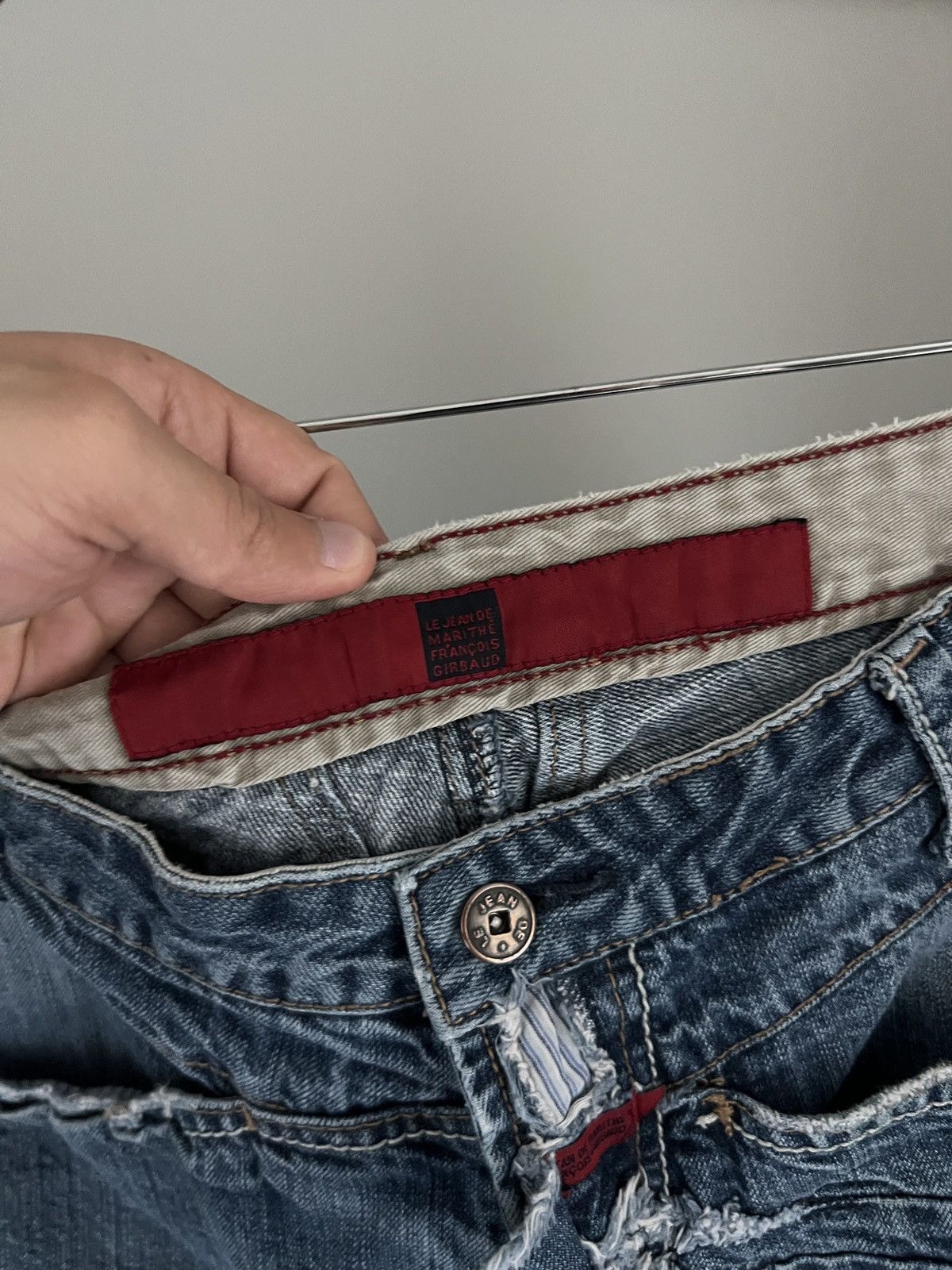 Marithe + Francois Girbaud 🔥 Vintage Marithe Francois Girbaud Blue Jeans Size US 33 - 6 Thumbnail