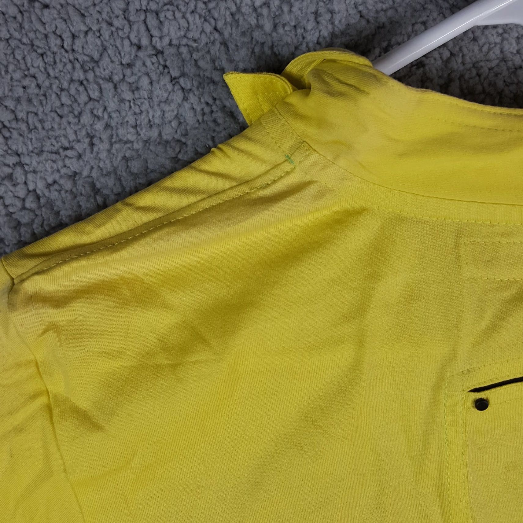 Etro VINTAGE Jamie Sadock Polo Shirt Women S Yellow 90s Golf Tennis Preppy Retro Pullover Top Short Sleeve Collared Logo Button Size S / US 4 / IT 40 - 5 Thumbnail