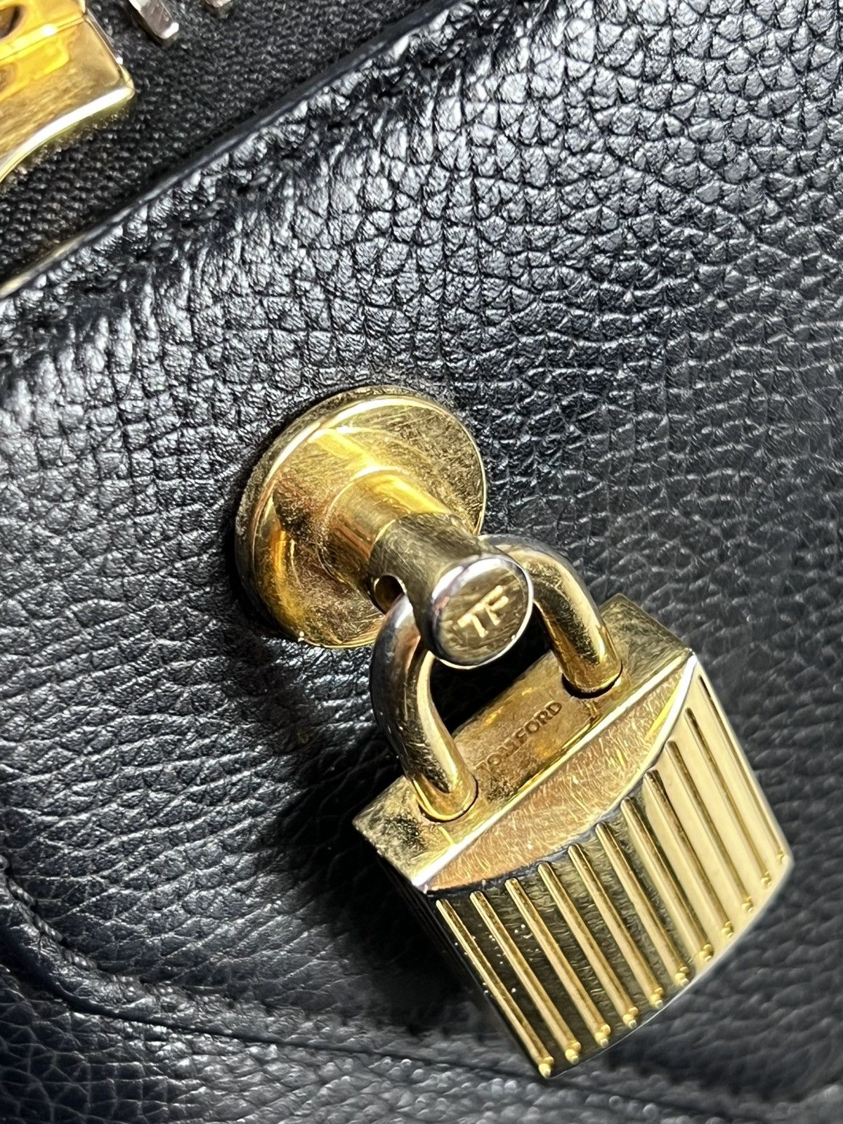 Tom Ford Tom Ford Padlock Black Leather Bag Size ONE SIZE - 11 Thumbnail