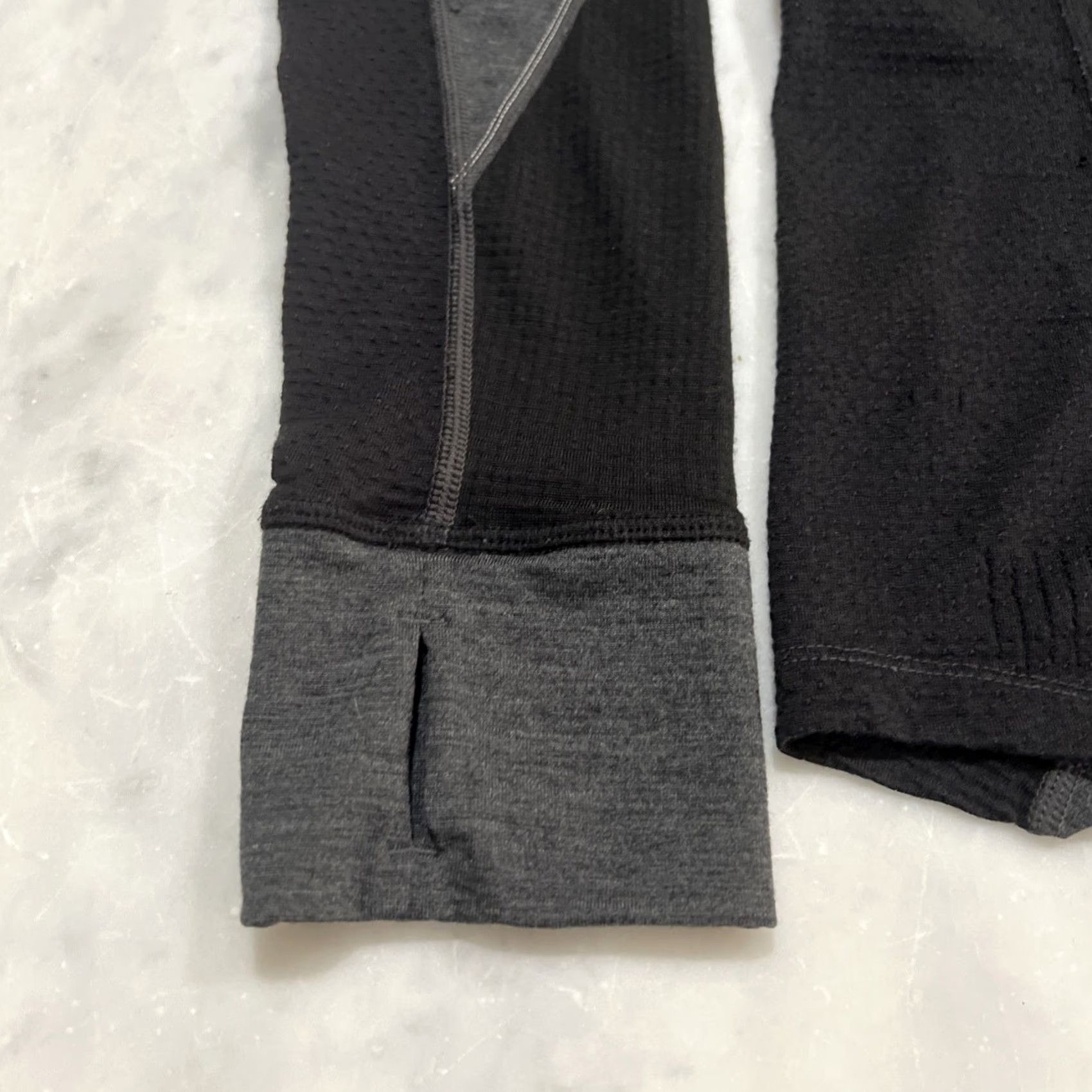 Icebreaker Icebreaker Merino Body Fit Quarter Zip Shirt Women Large Gray Black Long Sleeve Size L / US 10 / IT 46 - 7 Thumbnail