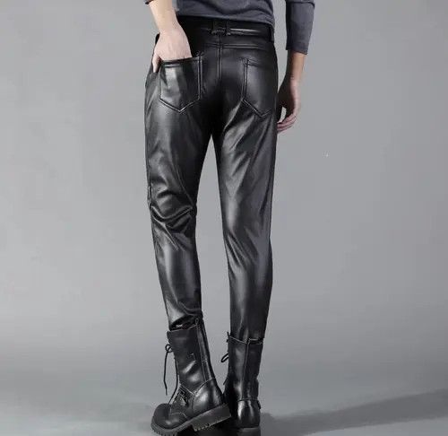 Japanese Brand × Vintage Leather Pants Men Streetwear Casual Size US 30 / EU 46 - 4 Thumbnail