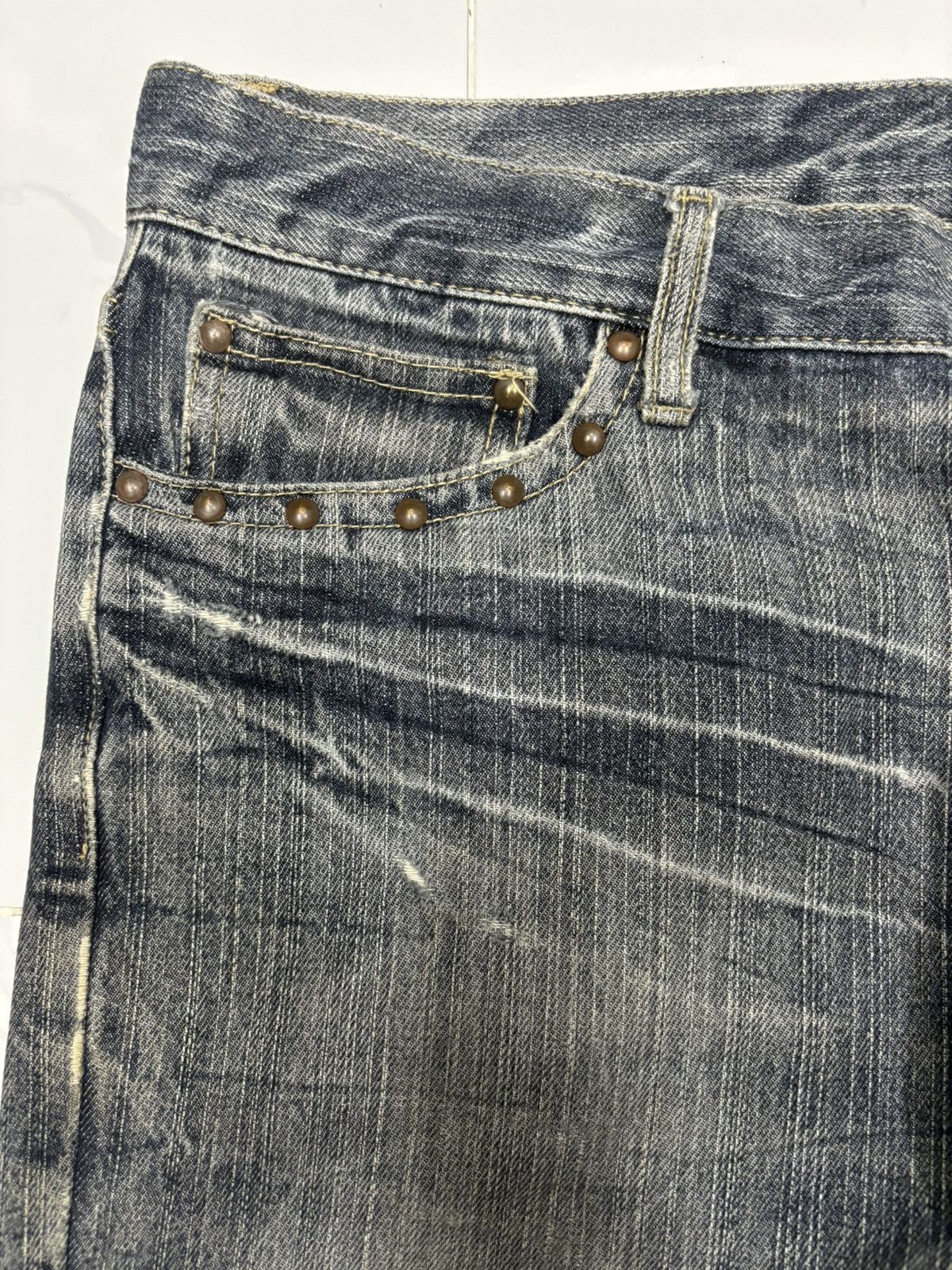 Hysteric Glamour Vintage Japanese Brand CLAWMARK Punk Denim Style Jeans Size US 35 - 9 Thumbnail