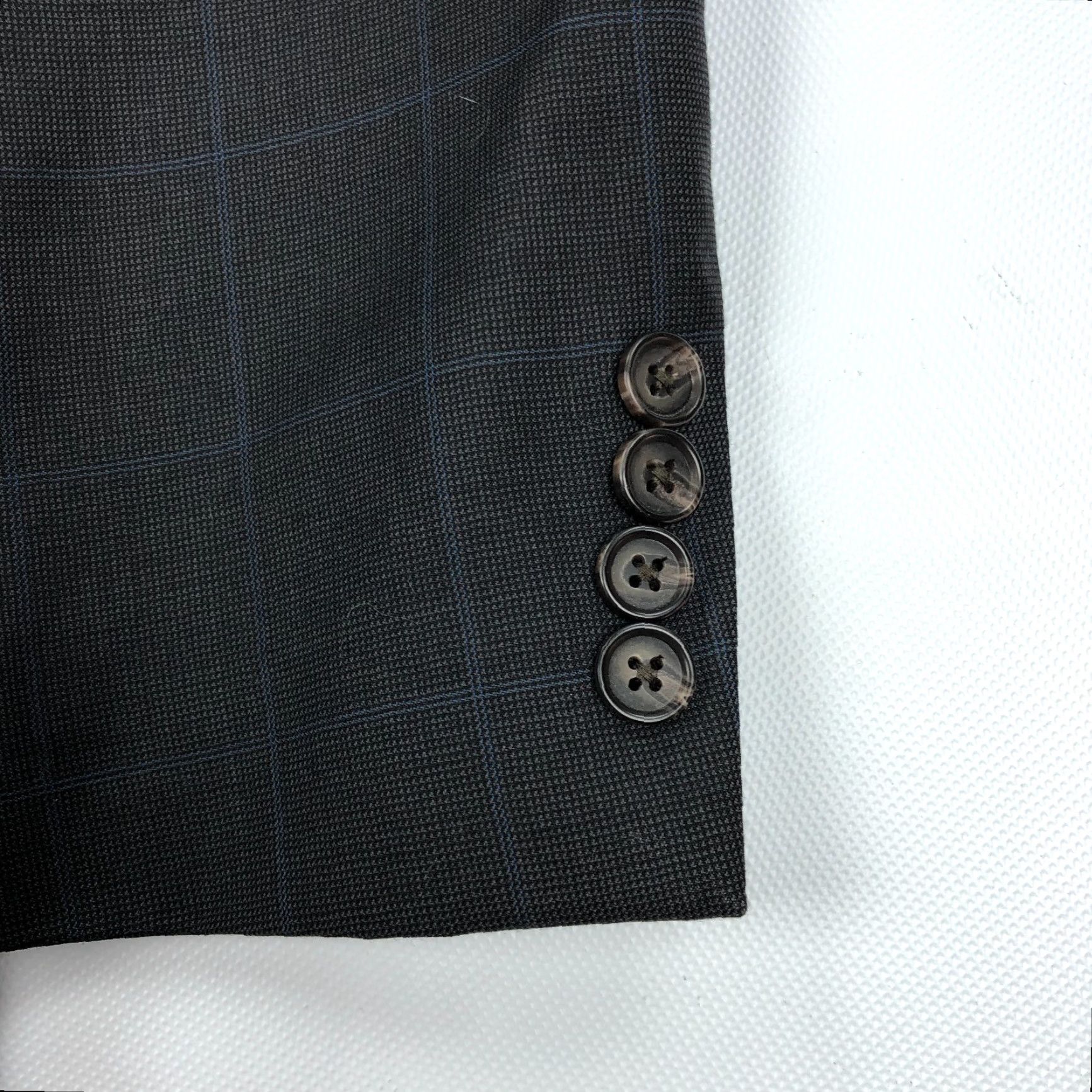Ralph Lauren Ralph Lauren Blazer Jacket Sport Coat 42R Wool Charcoal Windowpane Men Slim Regular Jacket Blazer Notch Lapel 2 Button Size 42R - 3 Thumbnail