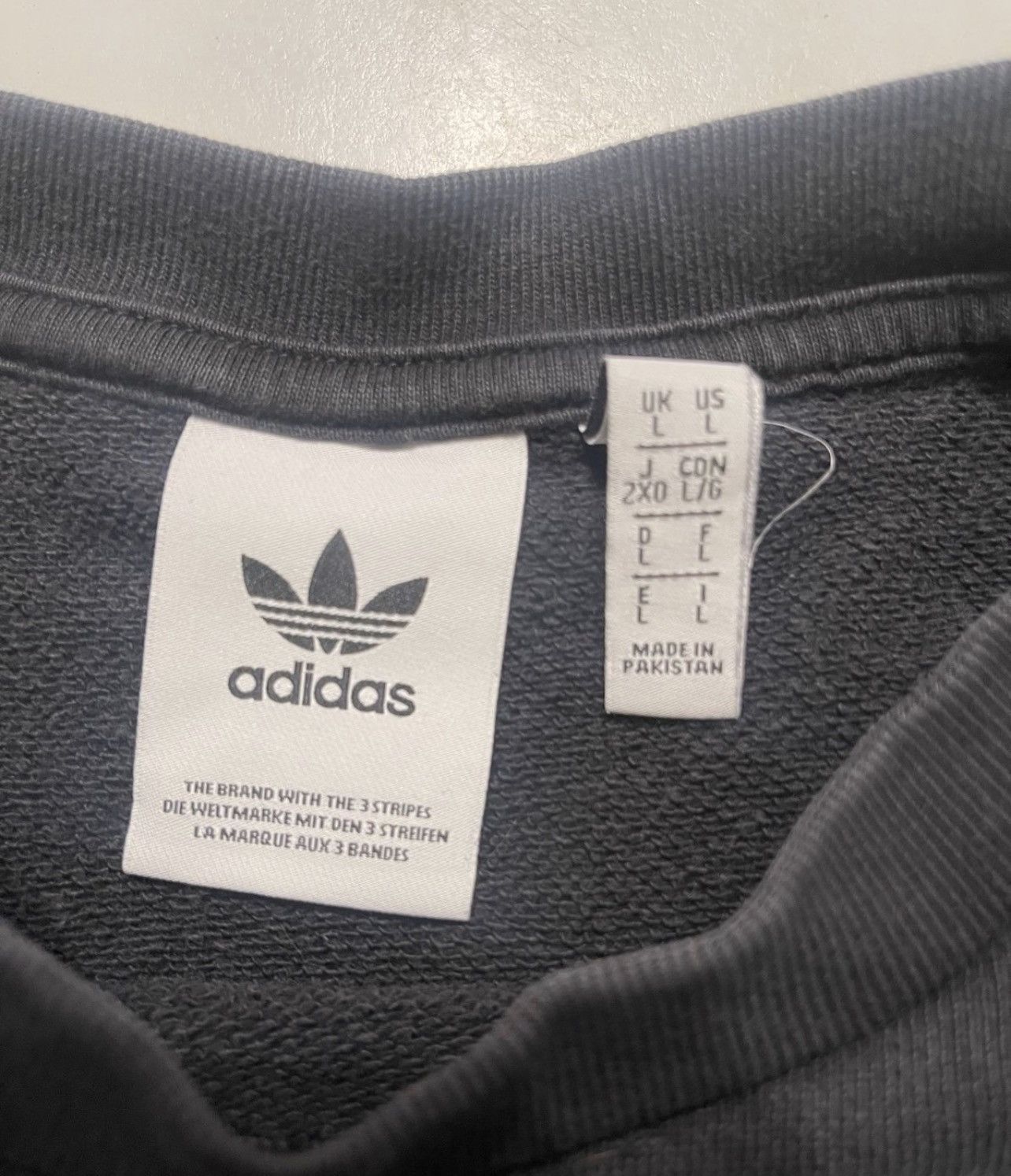 Adidas Adidas Men’s Large Black Classic Logo Pullover Sweatshirt Size US L / EU 52-54 / 3 - 7 Thumbnail