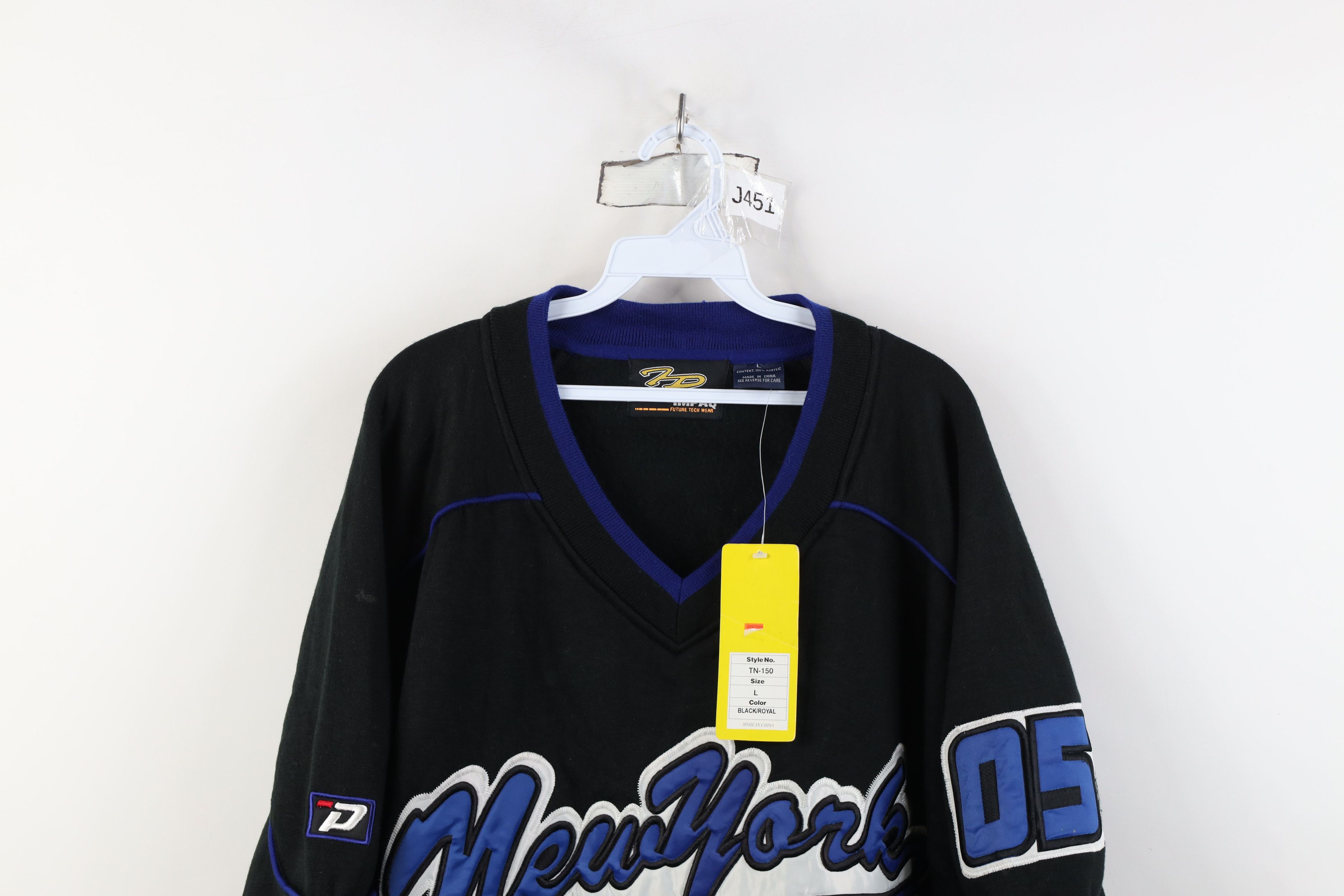 Vintage Deadstock Vintage 90s Y2K Rangers Hockey Jersey Sweatshirt Size US L / EU 52-54 / 3 - 2 Thumbnail